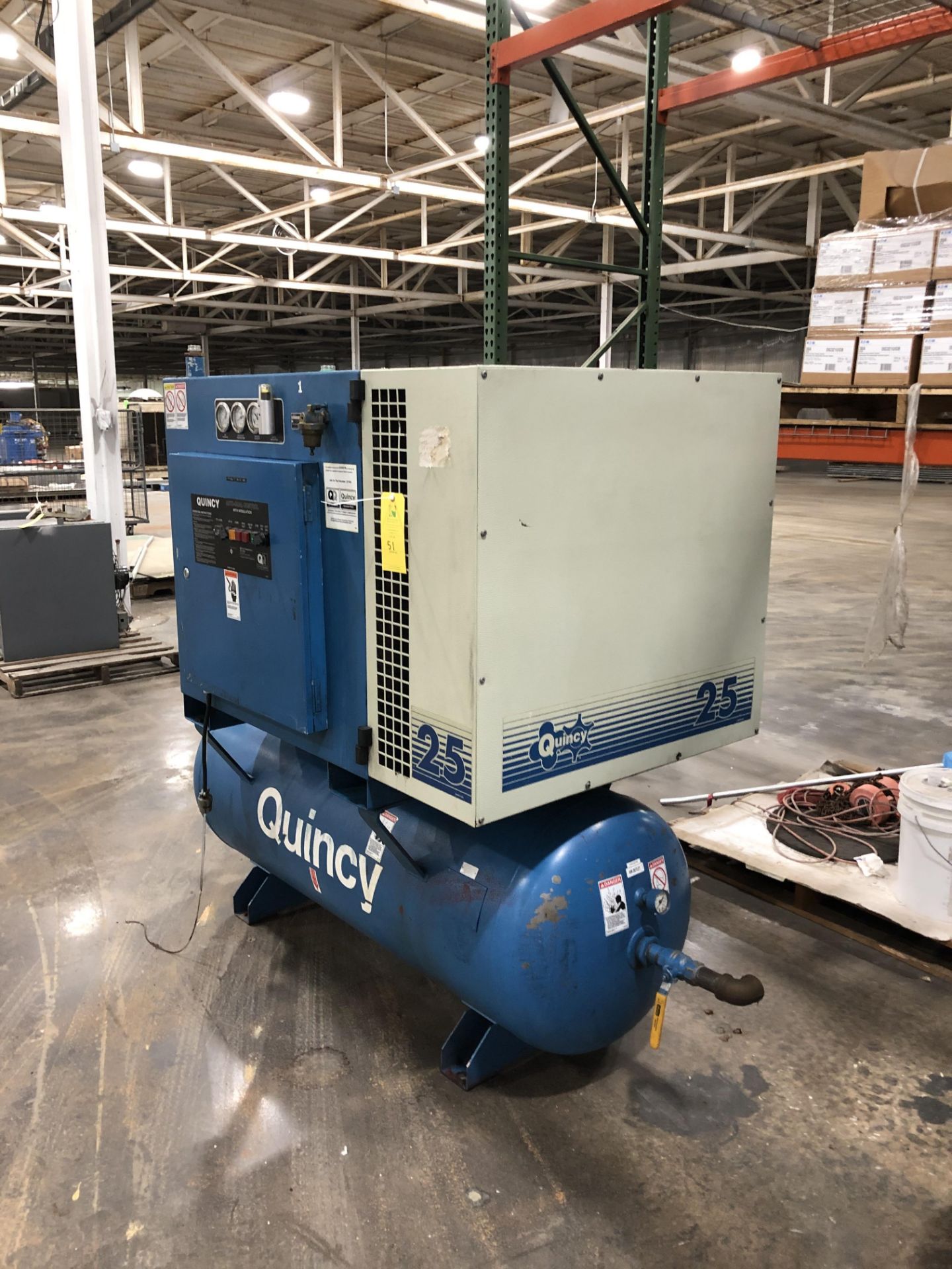 Quincy Air Compressor, 64,028.2 Hours, Rigging/ Loading Fee: $100 - Image 2 of 6