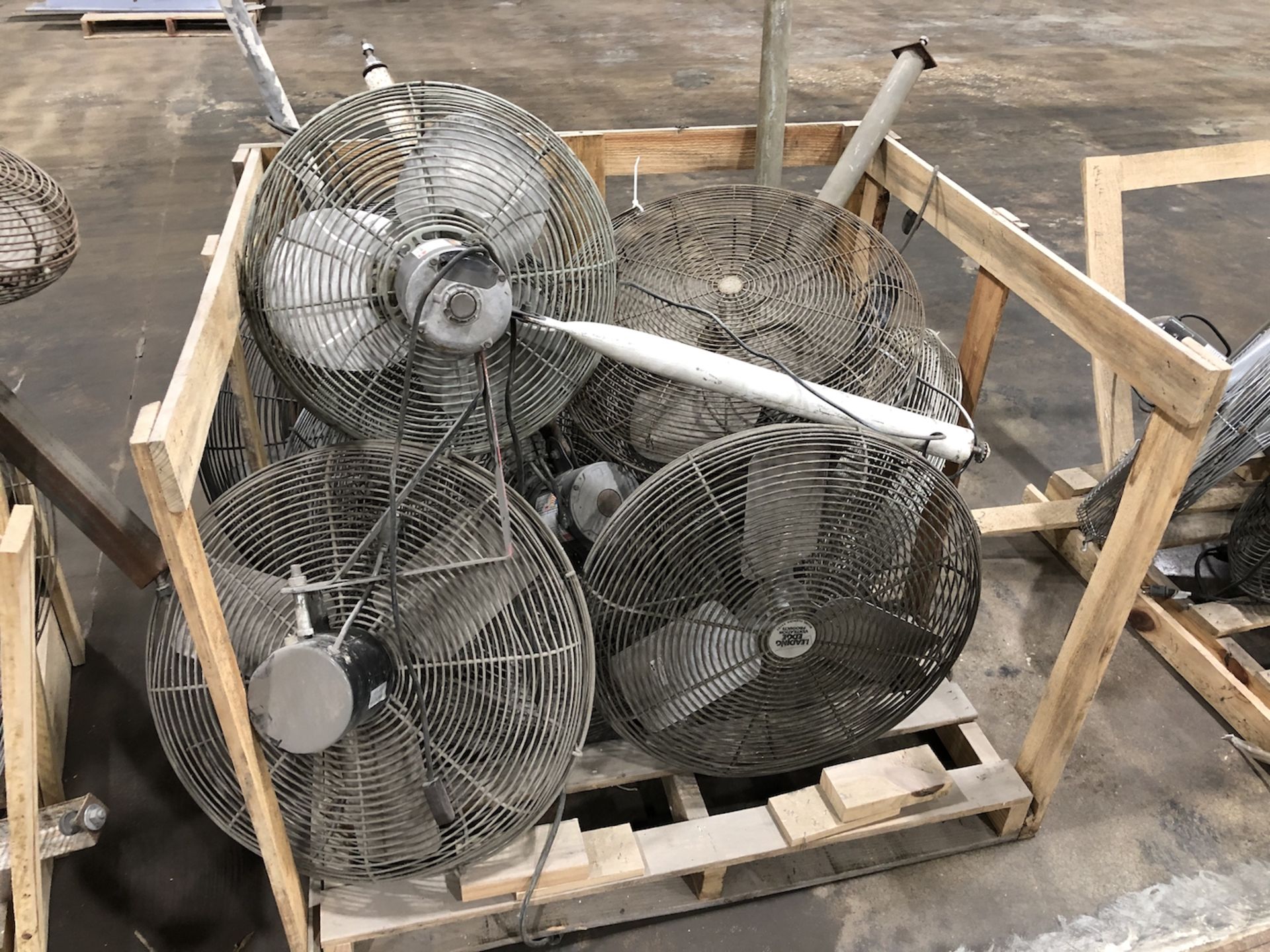 Pallet of Circular Fans, Approximately 5 Fans, Rigging/ Loading Fee: $25 - Image 2 of 2