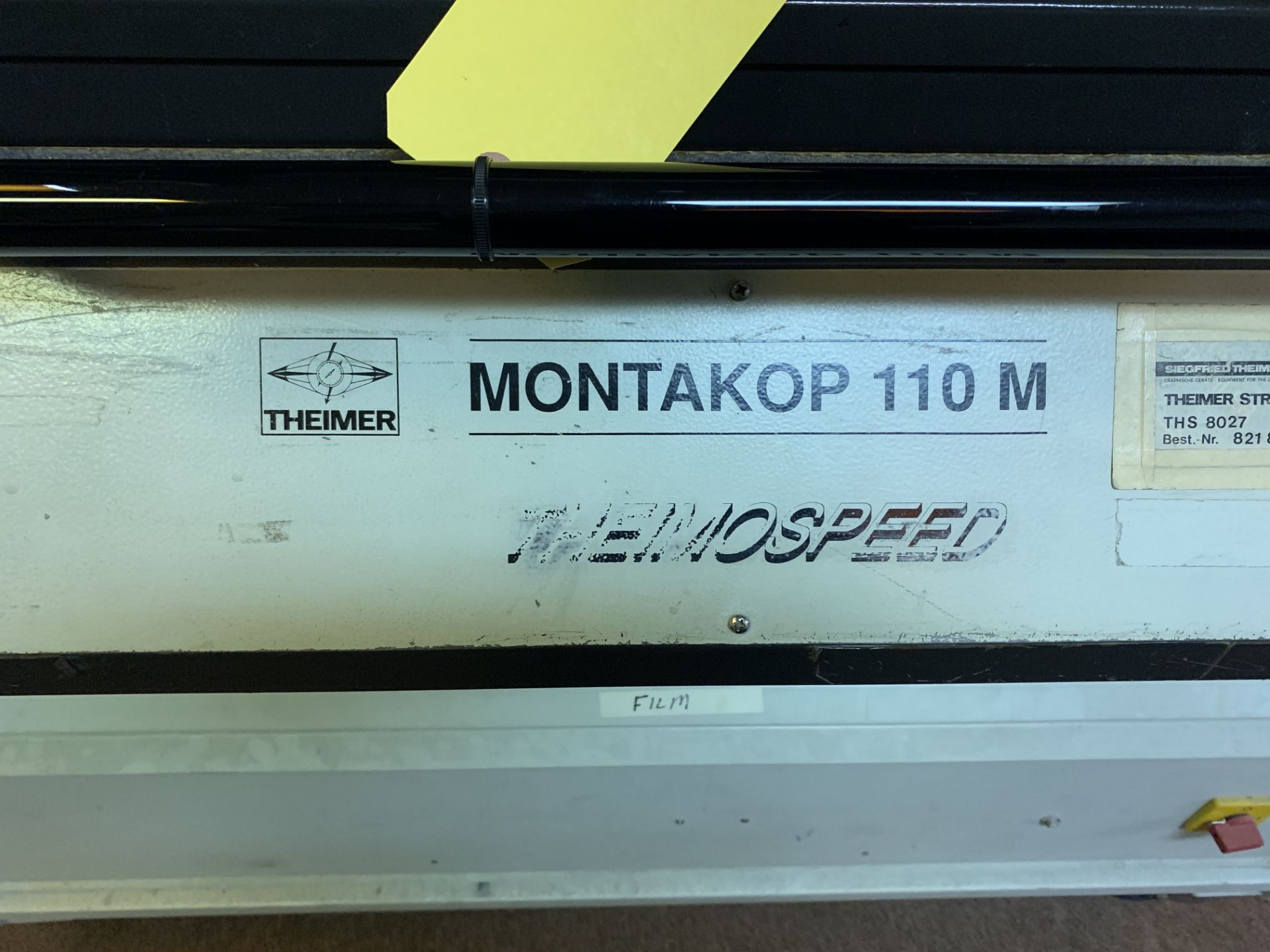 Theimer Montakop 110M Plate Maker Themospeed 3881 S/N 9105029B - Image 3 of 6