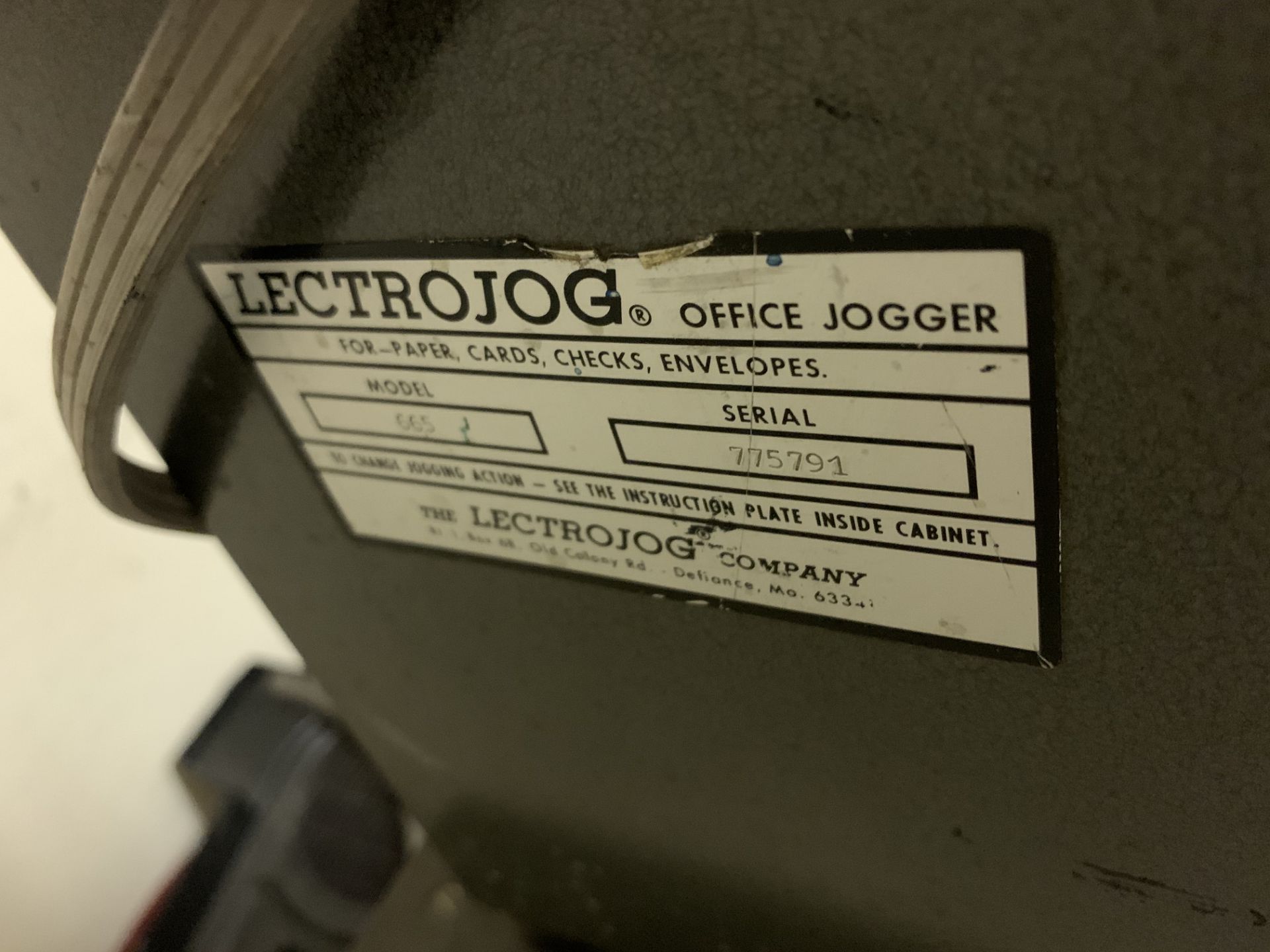 Lectrojog Office Jogger Model 665 S/N 775791 - Image 3 of 5