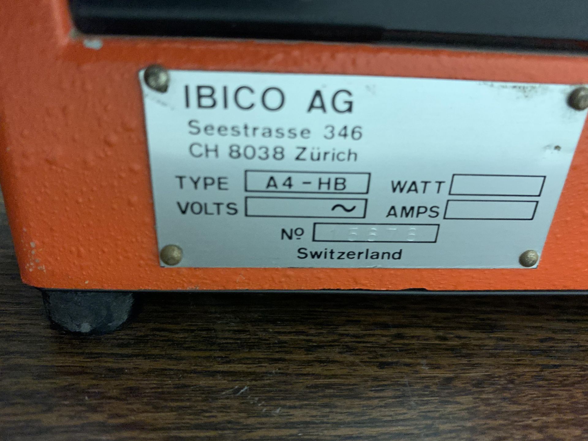 Ibico AG Tyoe A4-HB S/N 15878 Binding Machine - Image 4 of 4