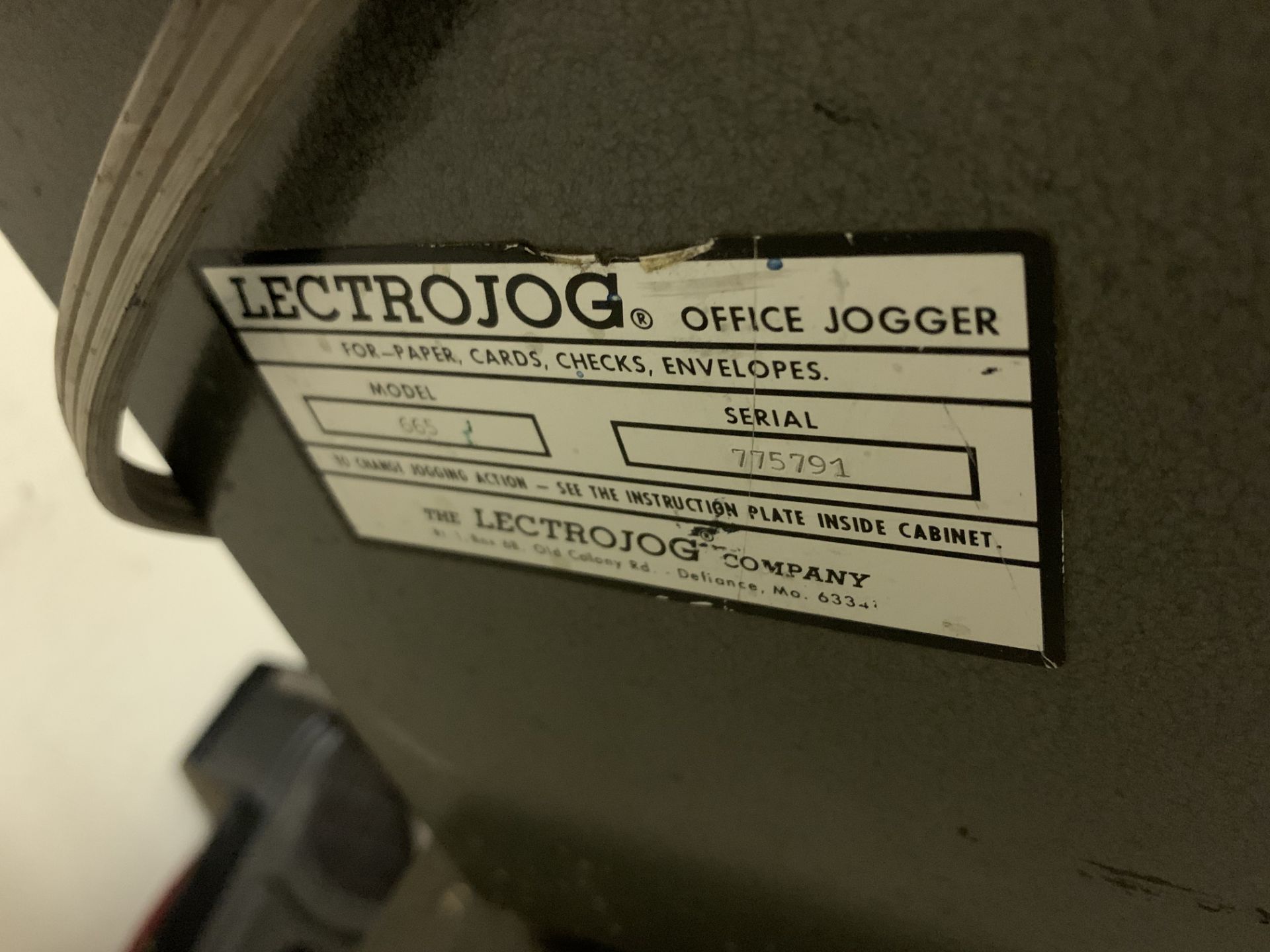 Lectrojog Office Jogger Model 665 S/N 775791 - Image 4 of 5