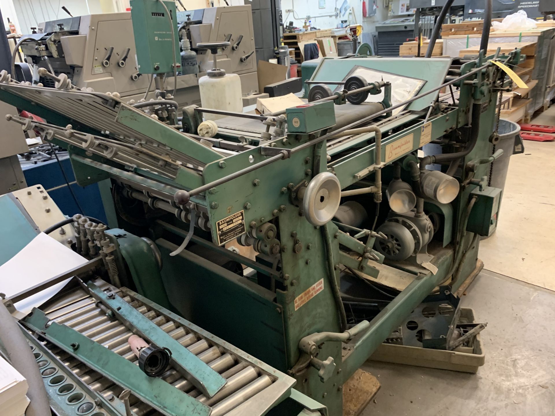 Baumfolder Model 3PAR 20 x 26 S/N JA$ 210 with Pile Feeder - Image 7 of 7