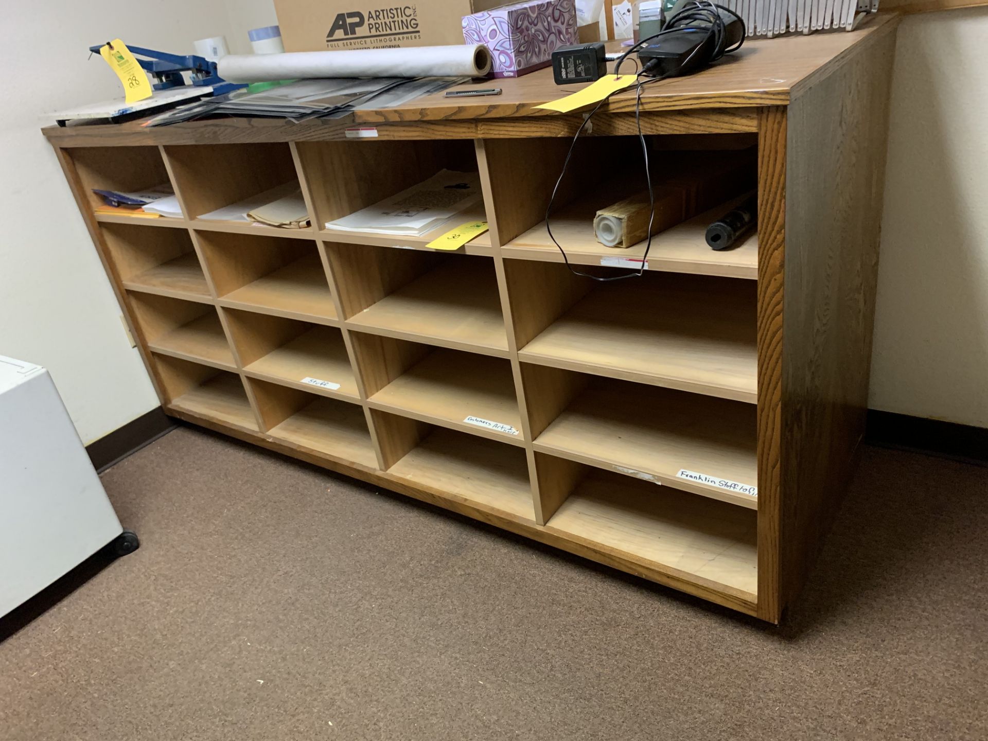 Wood Storage Cabinet - Image 2 of 2