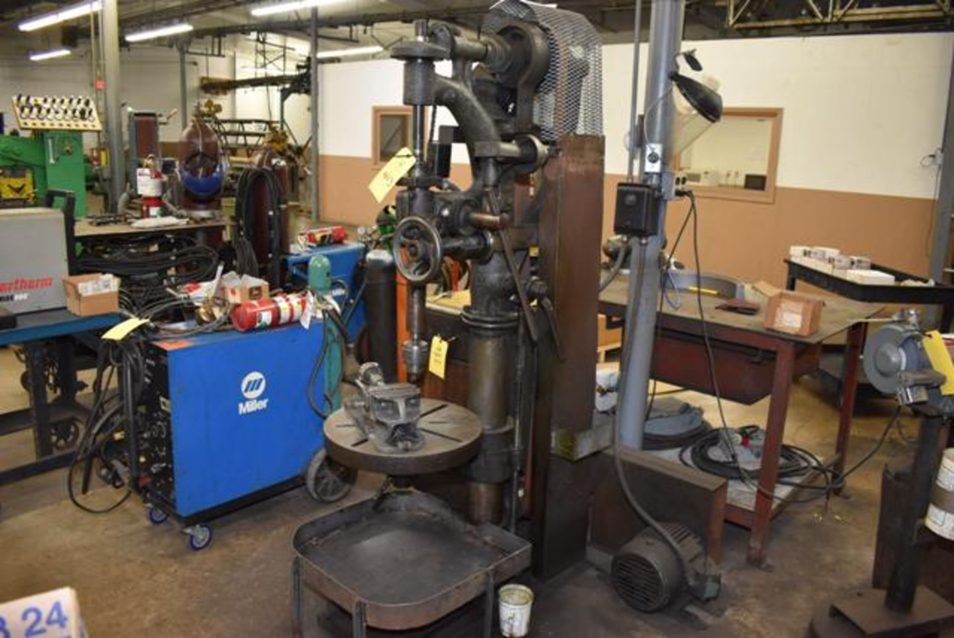 Buffalo # 20 1/2 Drill Press, Vise, Cabinet w/Assorted Drills, Loading Fee: $150 - Image 4 of 4