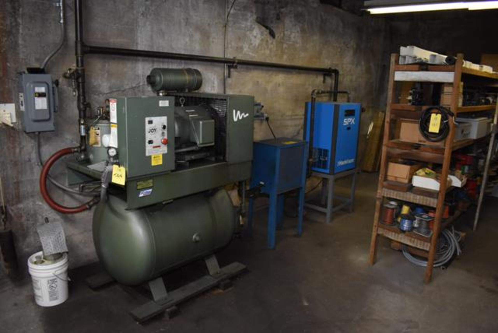 Joy Twinstar Air Compressor 25 HP Motor, Includes Hankinson Air Dryer, Zurn After Cooler