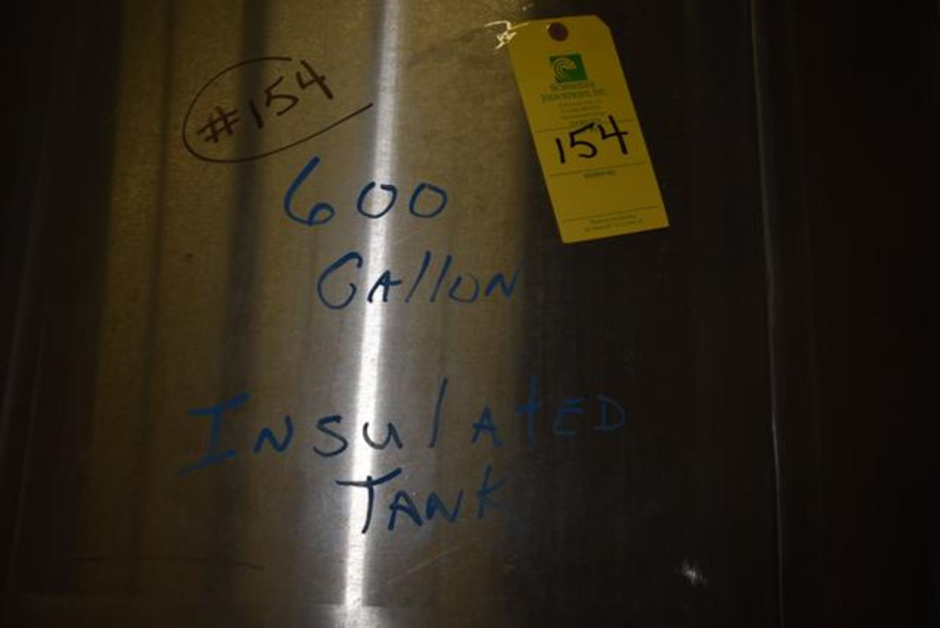 Stainless Steel Insulated Tank, Rated 600 Gal., 56" x 60" - Image 2 of 6