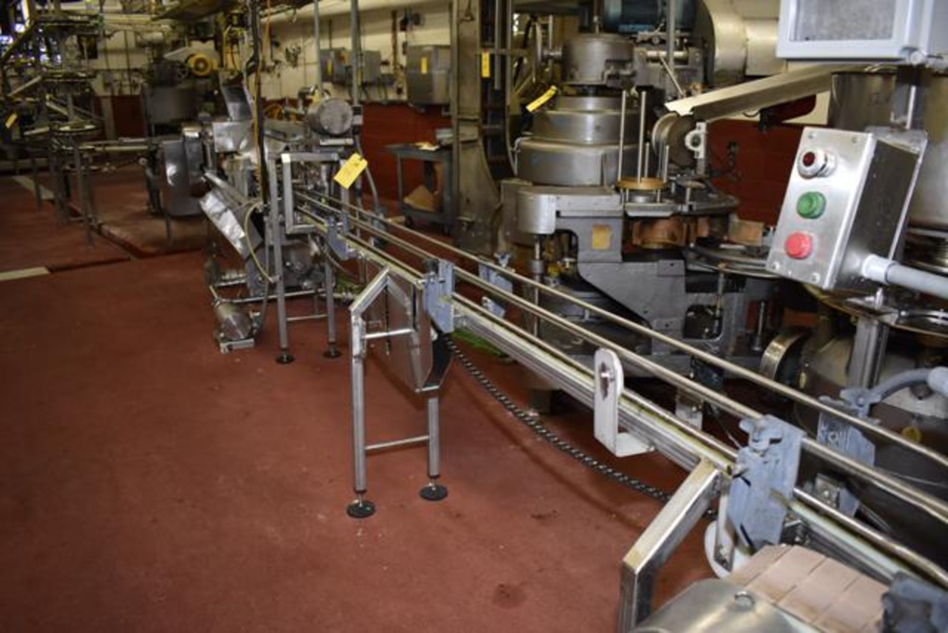 Motorized Stainless Steel Can Conveyor, 12' Length, Loading Fee: $150