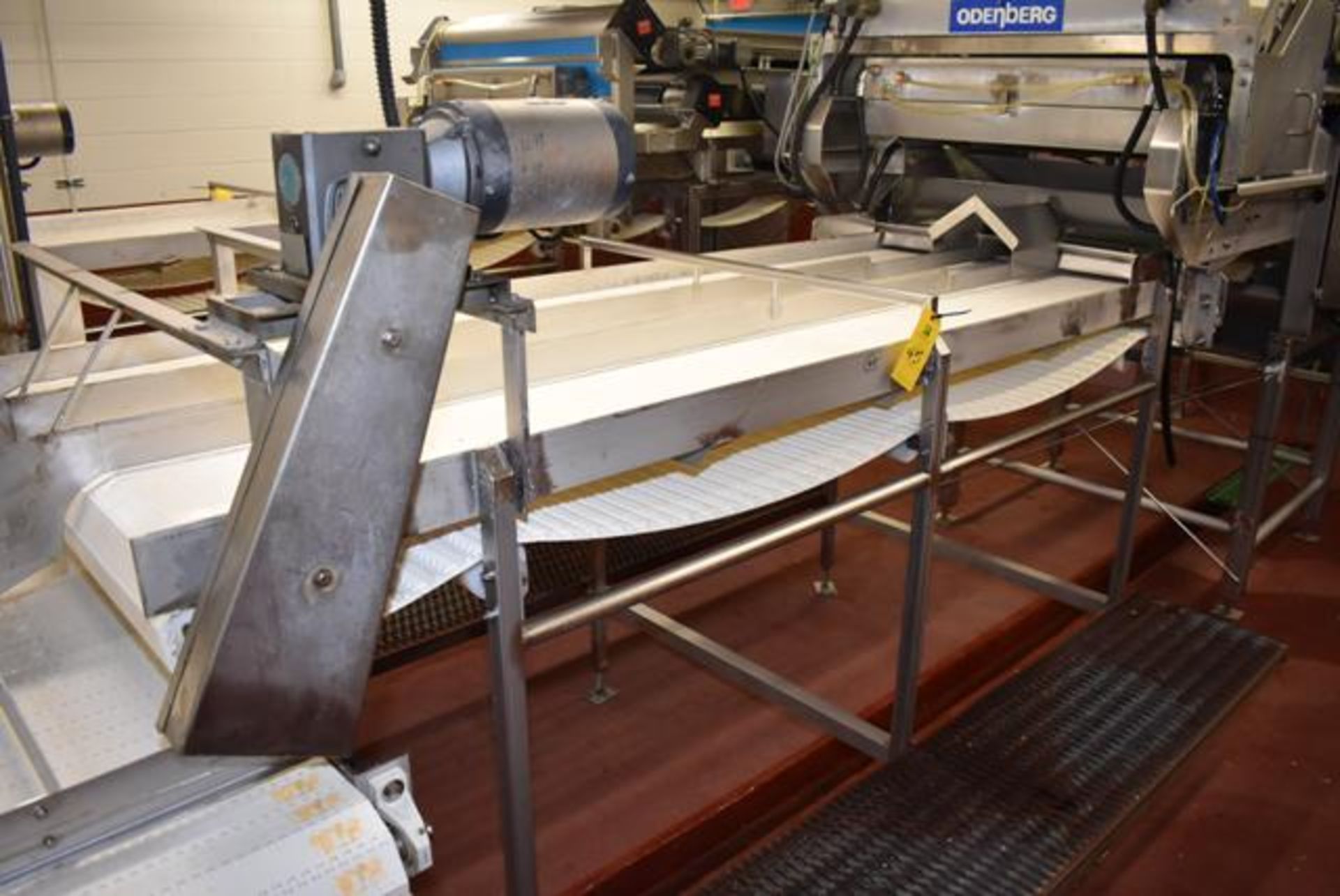 Custom Designed and Fabricated 42"W x 9'6" L, Stainless Steel Inspection Belt Conveyors