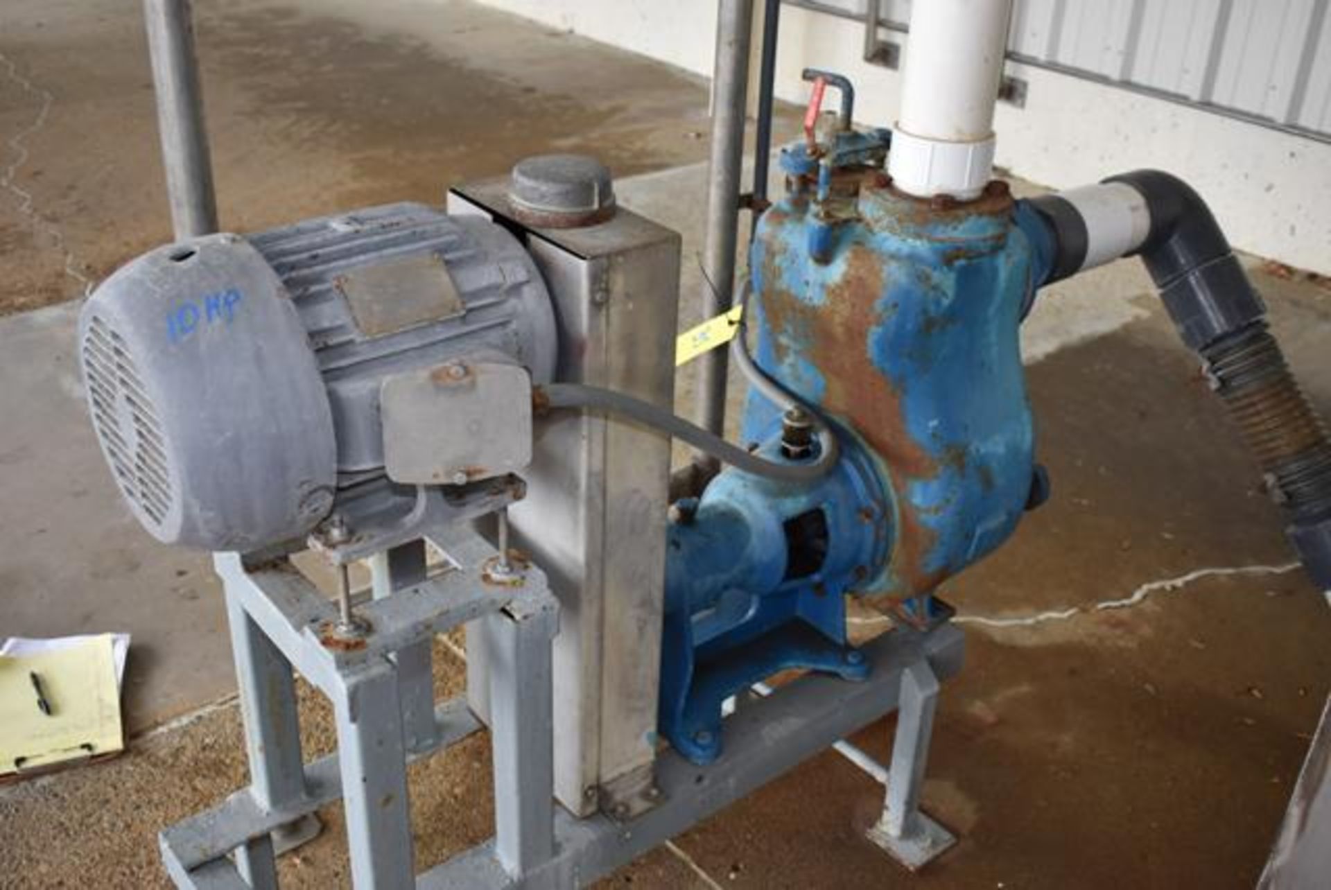 Gorman Rupp Model 14C20-B, 4" Trash Pump, S/N 95272, Equipped with l0HP Motor, Loading Fee: $250 - Image 3 of 3