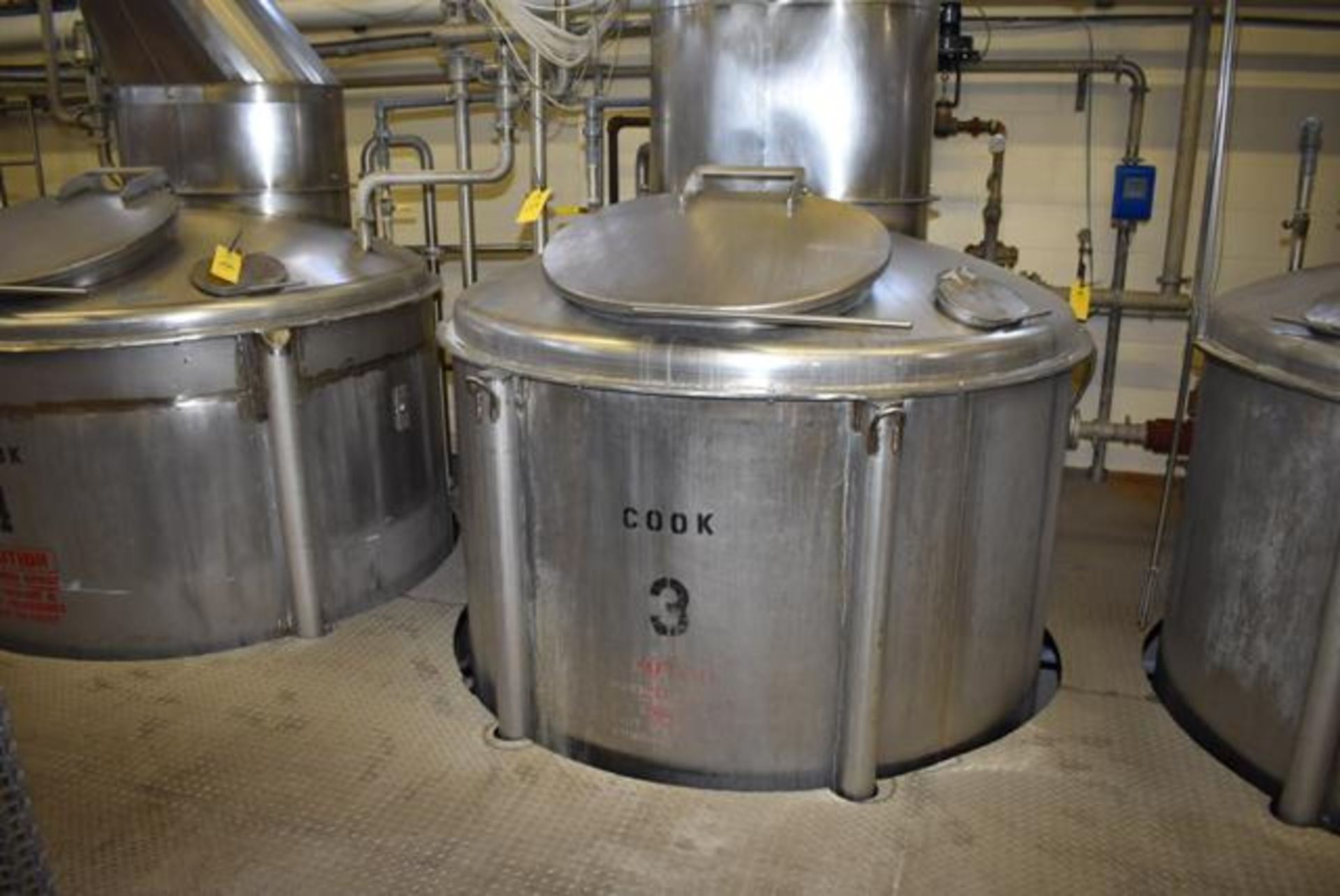 Krens – 1200 Gallon Capacity Stainless Steel Cook Tank, No Tag, Equipped with Copper Rotary Coil and