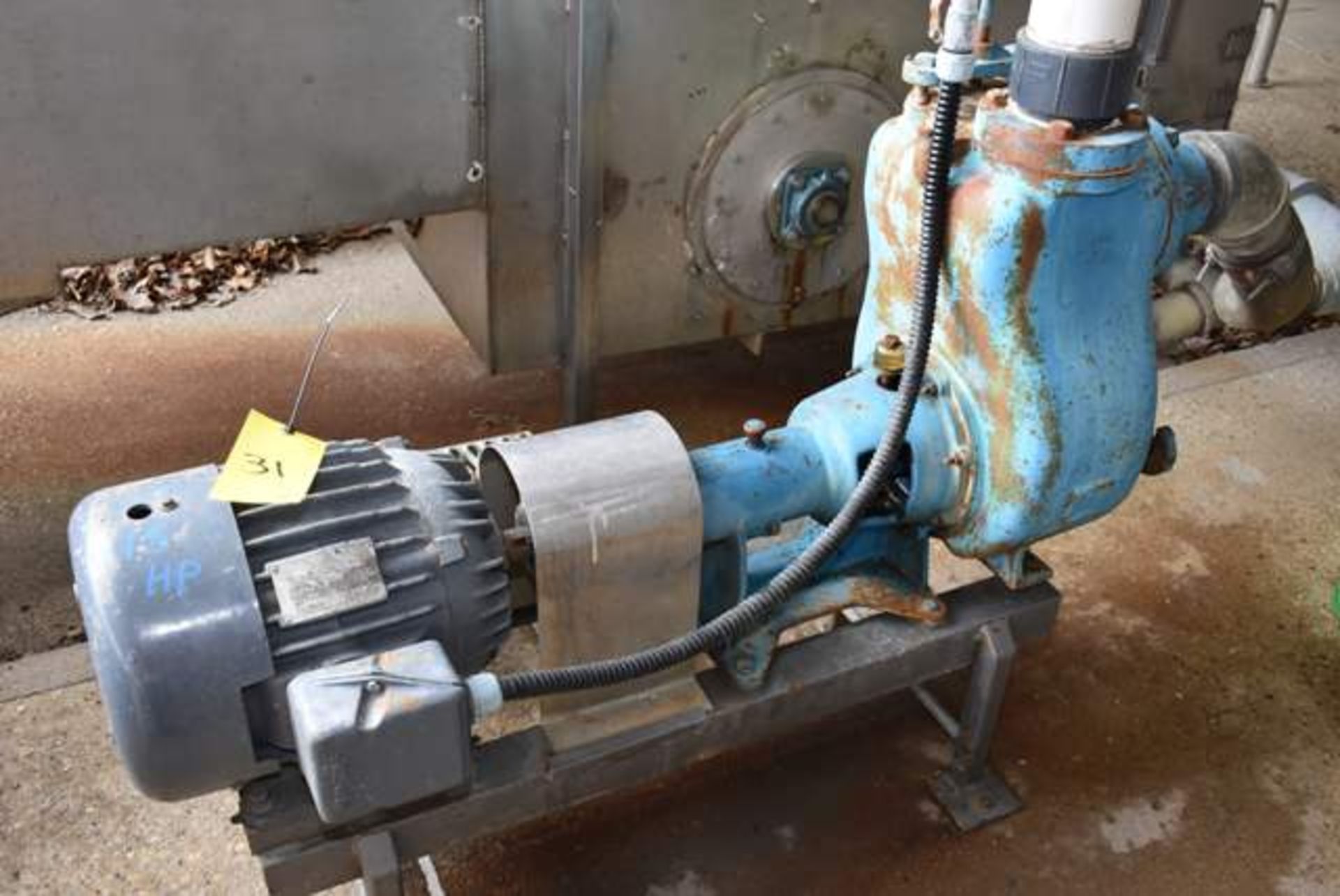 Gorman Rupp Model 14C20 -B, 4" Trash Pump, S/N 952701 , Equipped with l5HP Motor, Loading Fee: $250