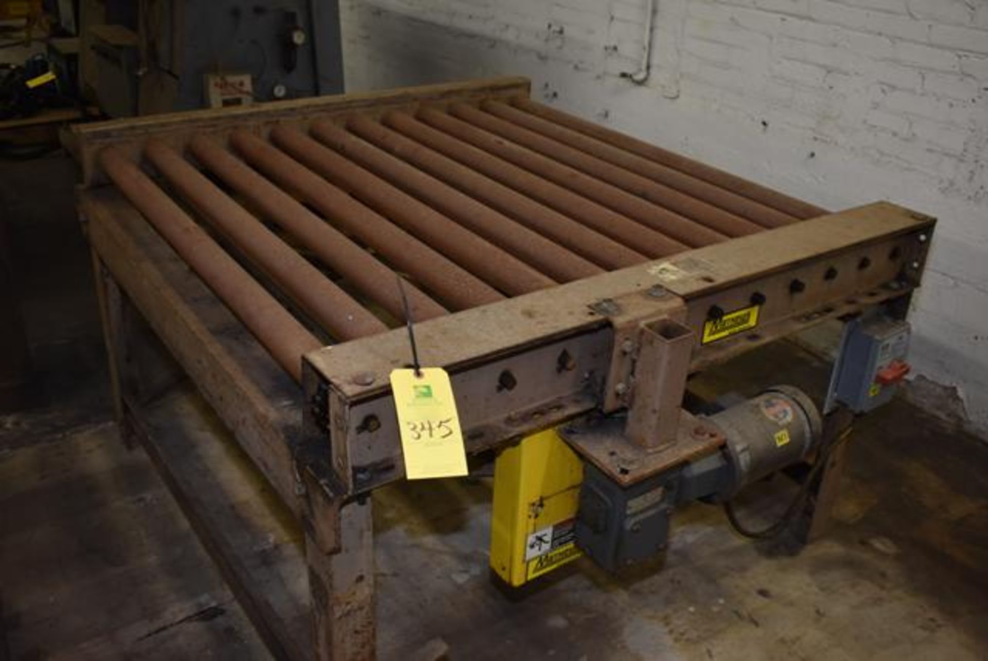 ( Late Delivery Item Expected Availability Mid May) Motorized Roller Conveyor, 48" Rollers