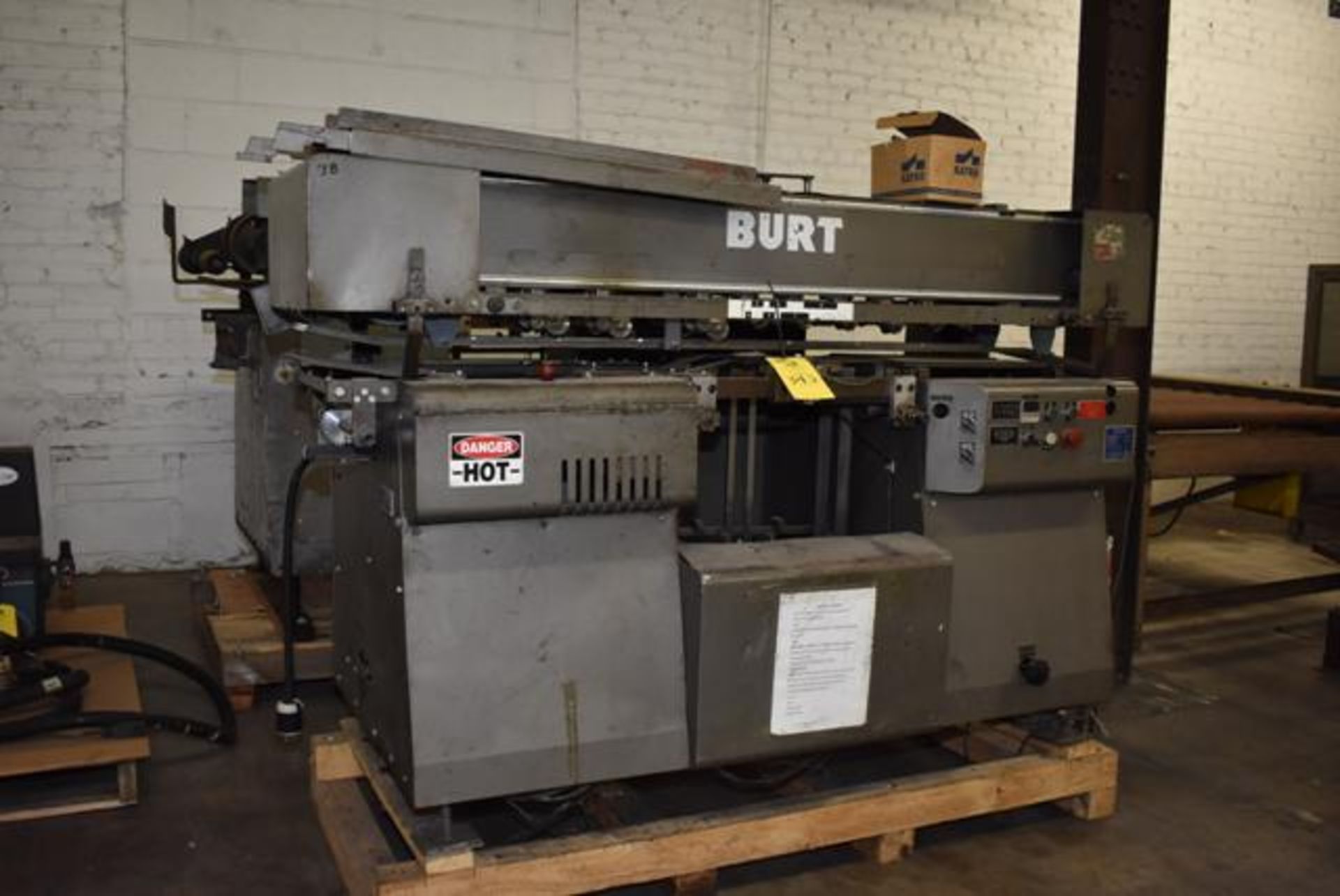 ( Late Delivery Item Expected Availability Mid May) Burt Model #408D Labeler, S/N 809223, Equipped w