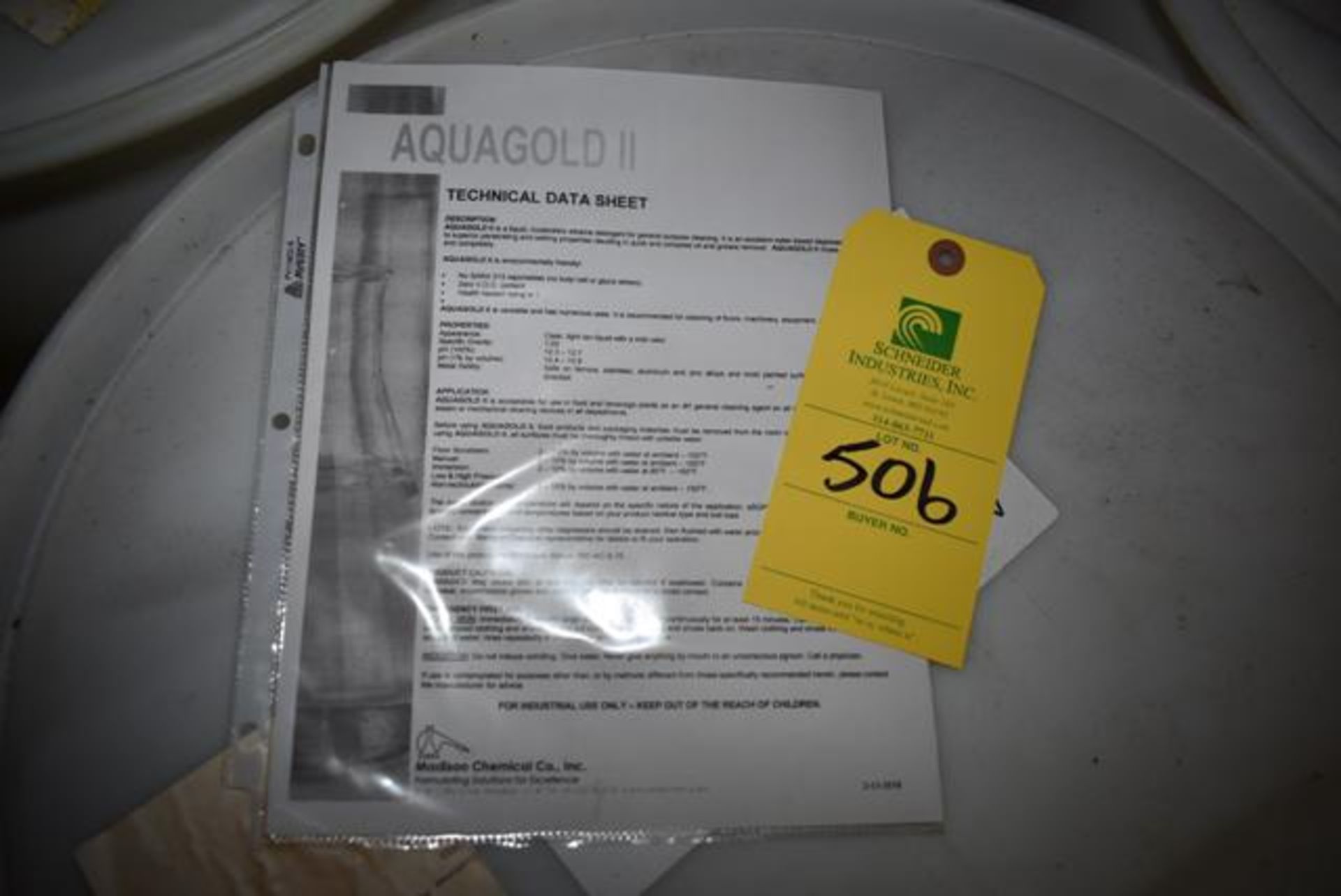 Madison Chemical Aquagold 2, Liquid Detergent, (4) Drums, Loading Fee: $100 - Image 2 of 2