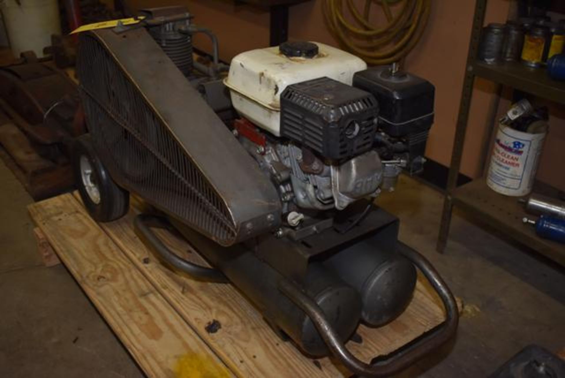 Dayton twin cylinder portable air compressor, model #3Z867, with 535hp Honda gasoline engine - Image 2 of 2