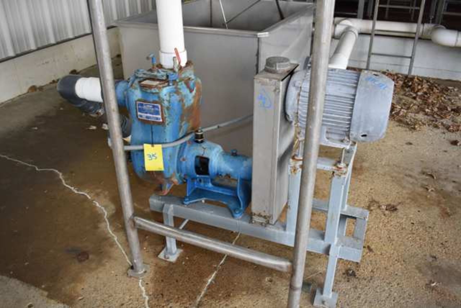 Gorman Rupp Model 14C20-B, 4" Trash Pump, S/N 95272, Equipped with l0HP Motor, Loading Fee: $250