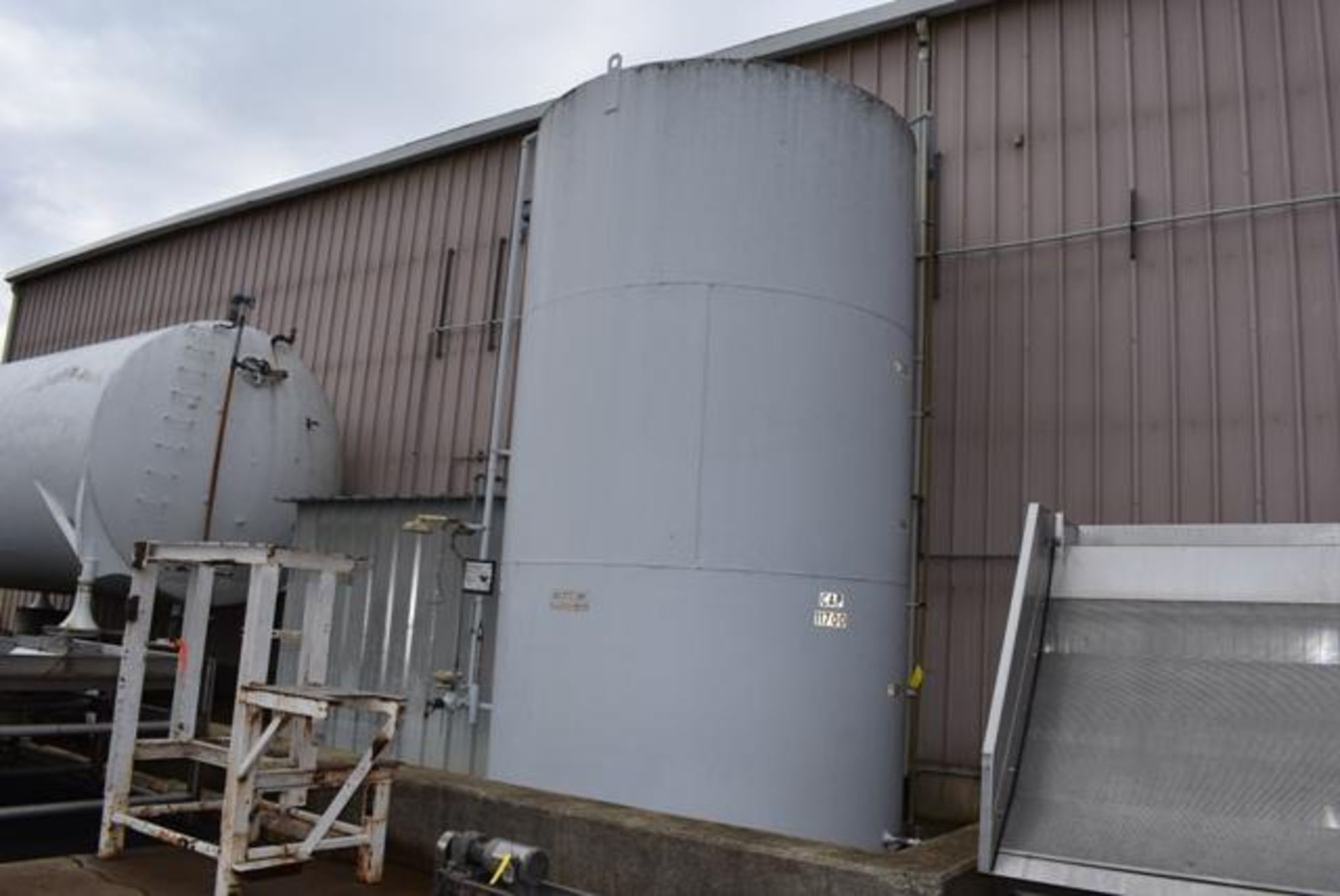 11,700 Gallon Capacity Painted Mild Steel Vertical Brine Holding Tank, Loading Fee: $1500