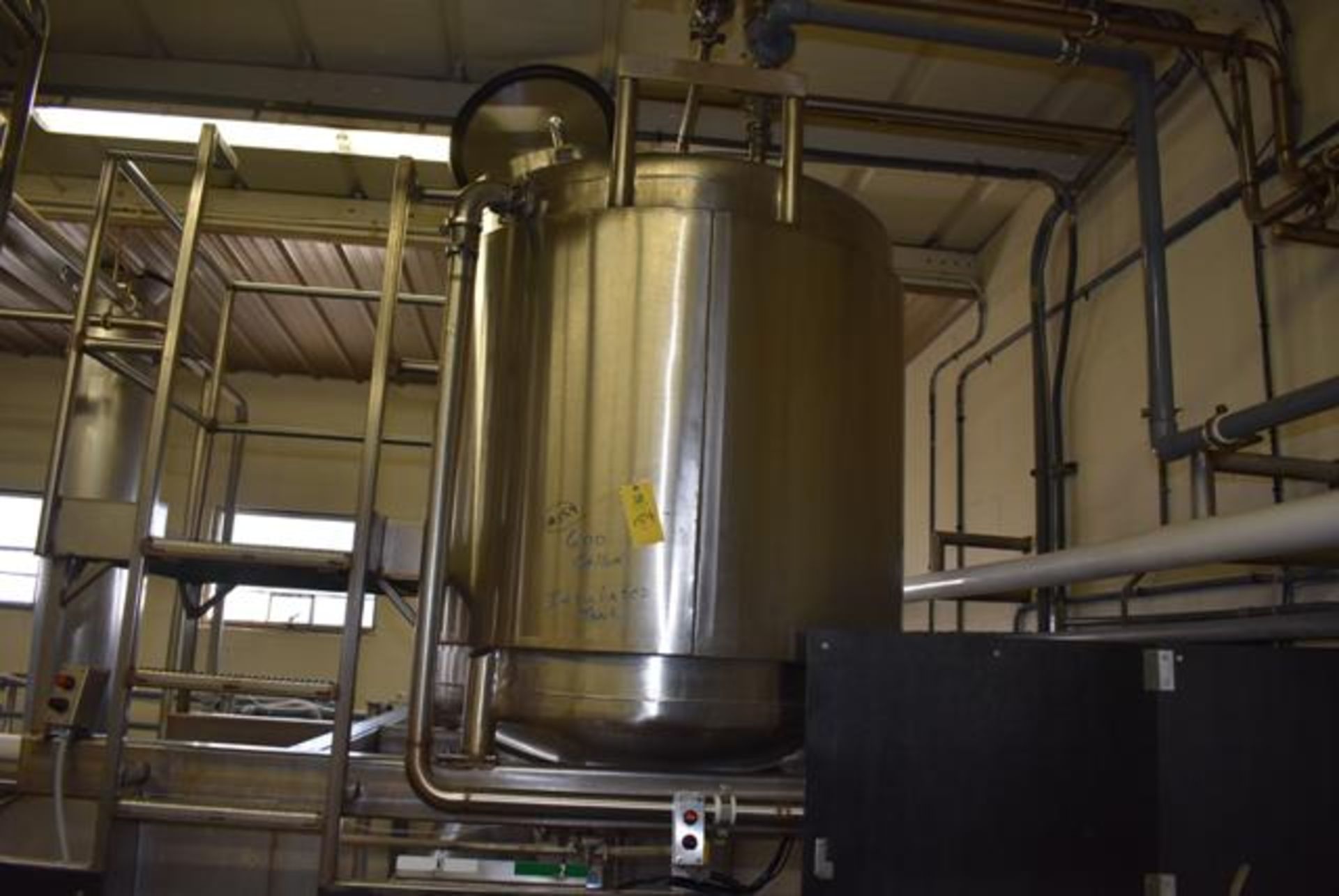 Stainless Steel Insulated Tank, Rated 600 Gal., 56" x 60"