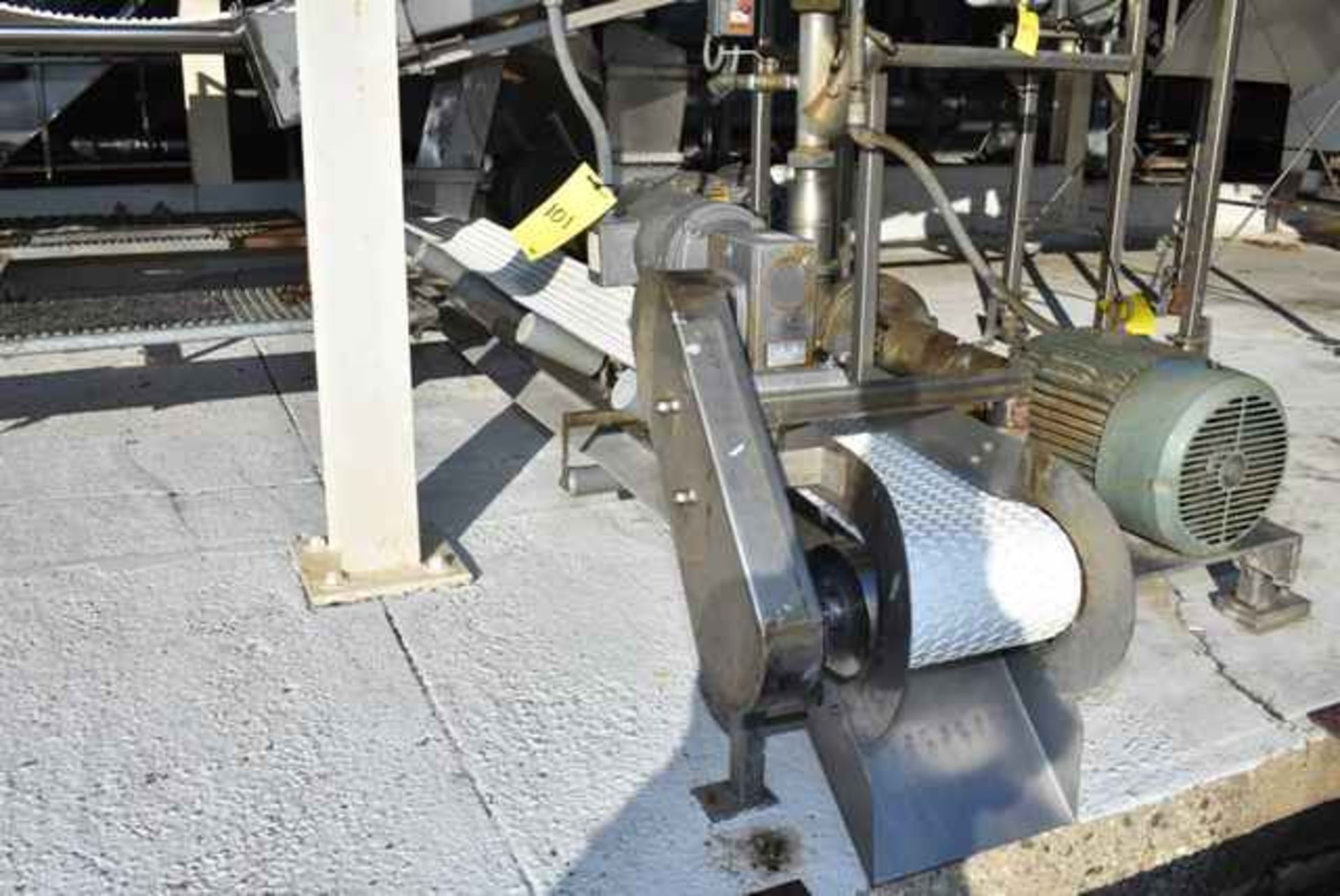 Custom Designed and Fabricated 12"W x l0’L Stainless Steel Rabbit Ear Conveyor, Loading Fee: $200