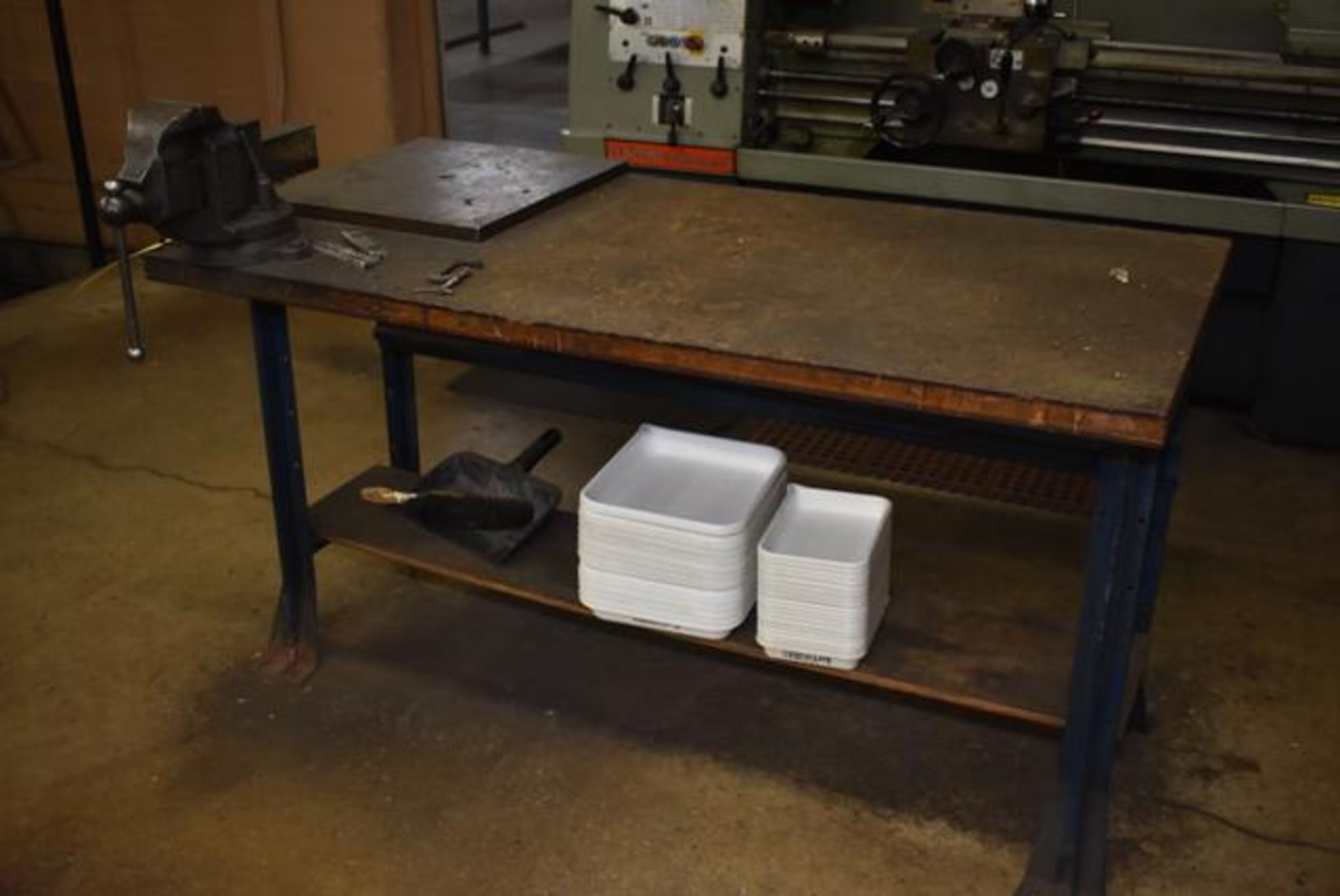 Work Table w/Vise, 60" x 30", Loading Fee: $50 - Image 2 of 2
