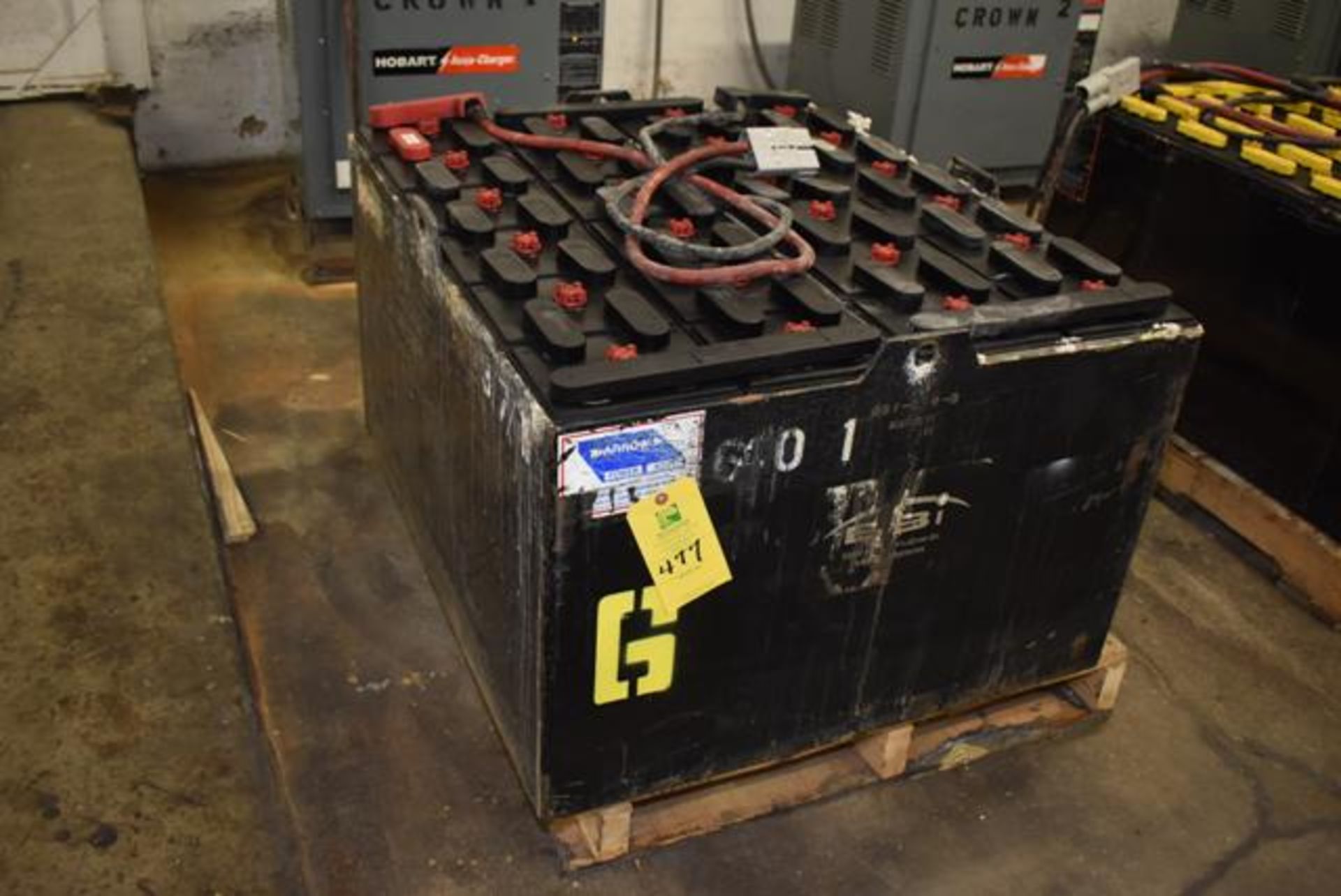 ( Late Delivery Item Expected Availability Mid May) Electric Fork Lift Battery, 48 Volt, ID #6