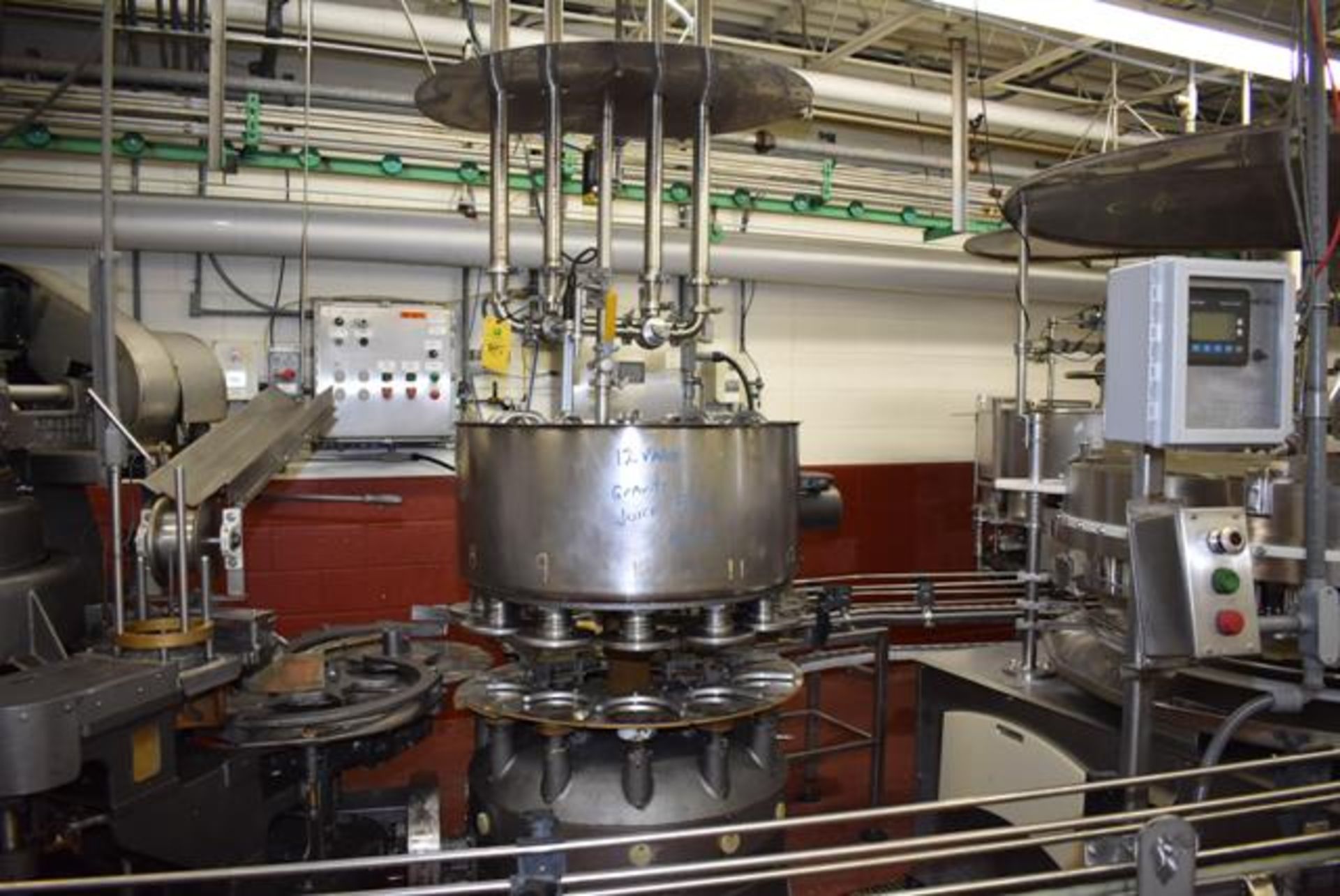 FMC #100 Syruper, 12 Valve Filler, Set :603 x 700, Equipped with Mild Steel Round Base, Loading Fee: - Image 4 of 5