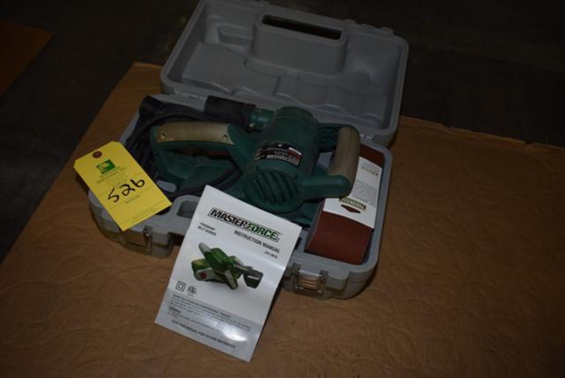 Masterforce Belt Sander w/Case, Loading Fee: $10