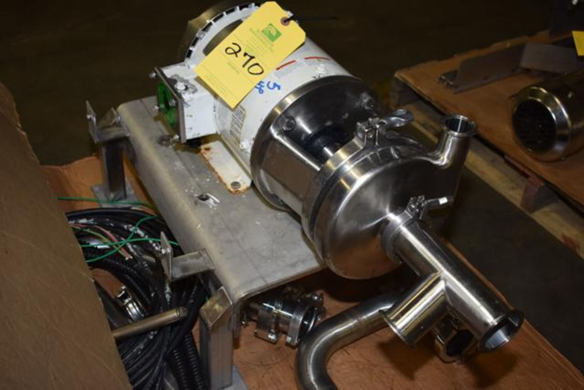 Tri-Clover Model C216 Pump with 3 HP Motor, Loading Fee: $50 - Image 2 of 2