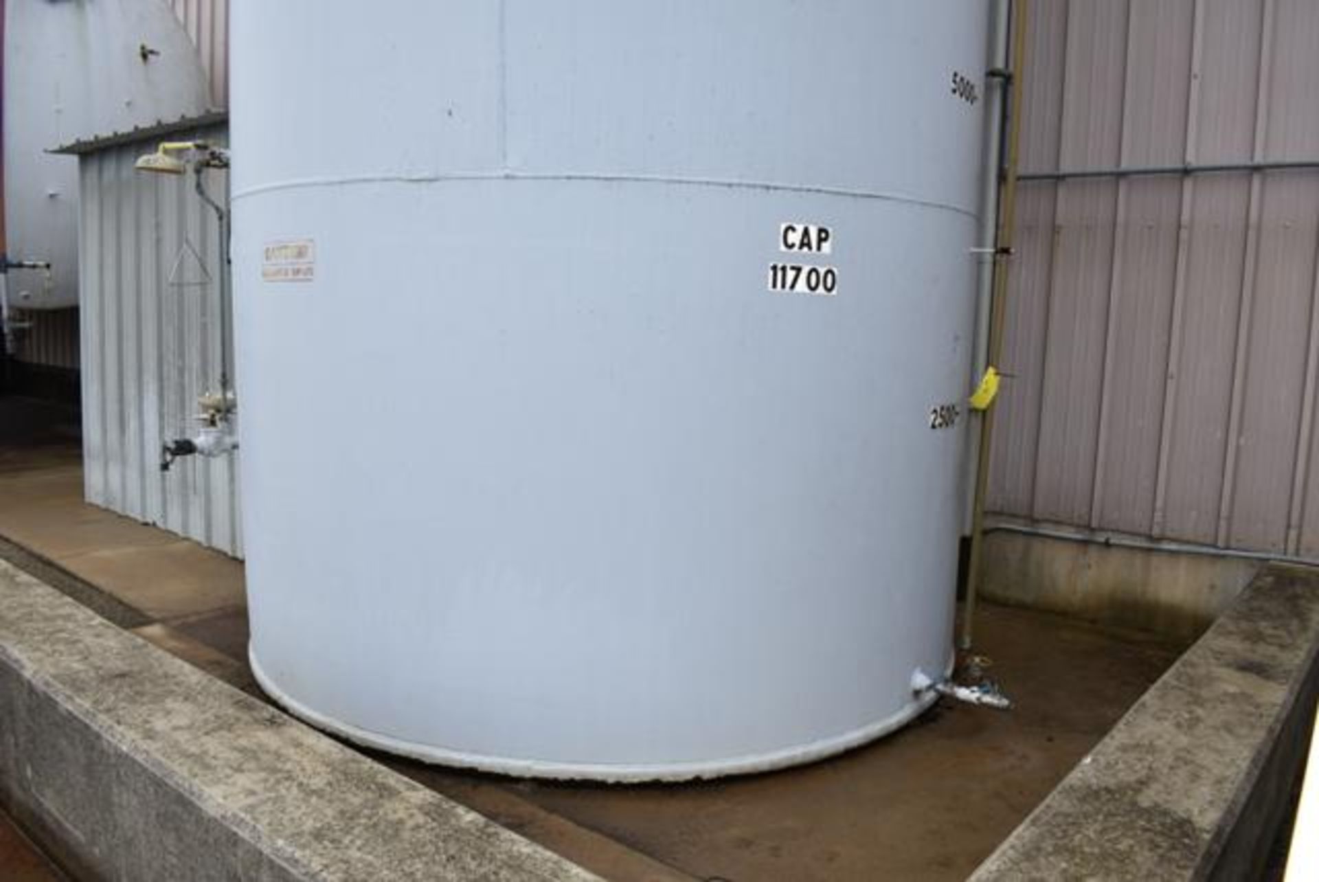 11,700 Gallon Capacity Painted Mild Steel Vertical Brine Holding Tank, Loading Fee: $1500 - Image 2 of 3