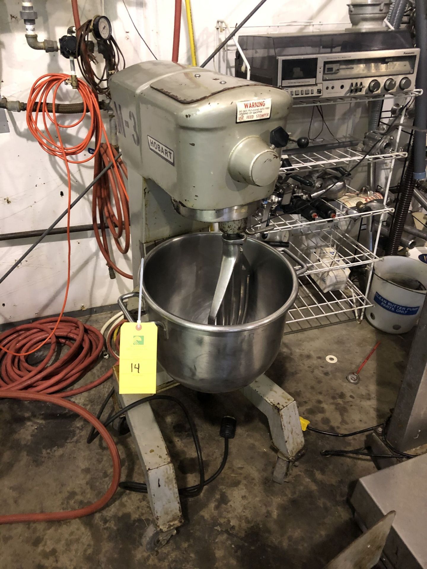 Hobart Mixer, Model #D-300-1, S/N #11-195-769, W/ 1/2 HP Motor, Rigging Price: $100