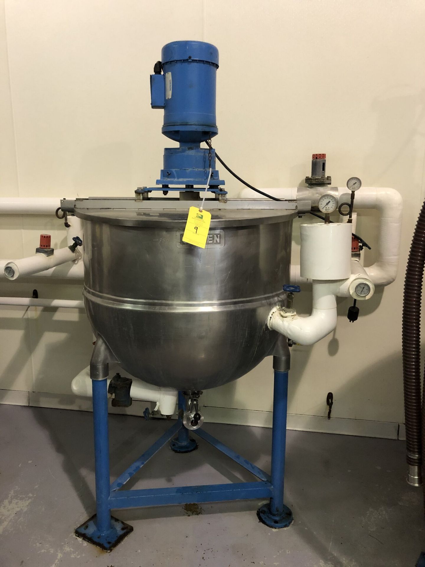 Groen Kettle Tank, 100 Gallon (Comes W/ Mixer), Rigging Price: $75