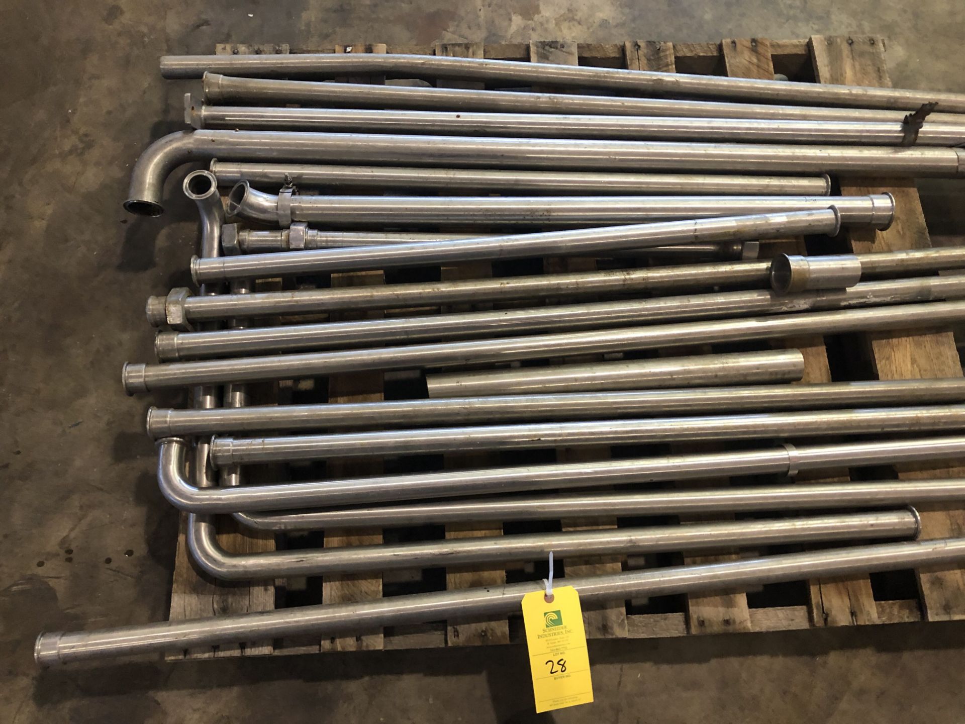 Pallet of Food Grade Stainless Steel Piping, Rigging Price: $40 - Image 2 of 3
