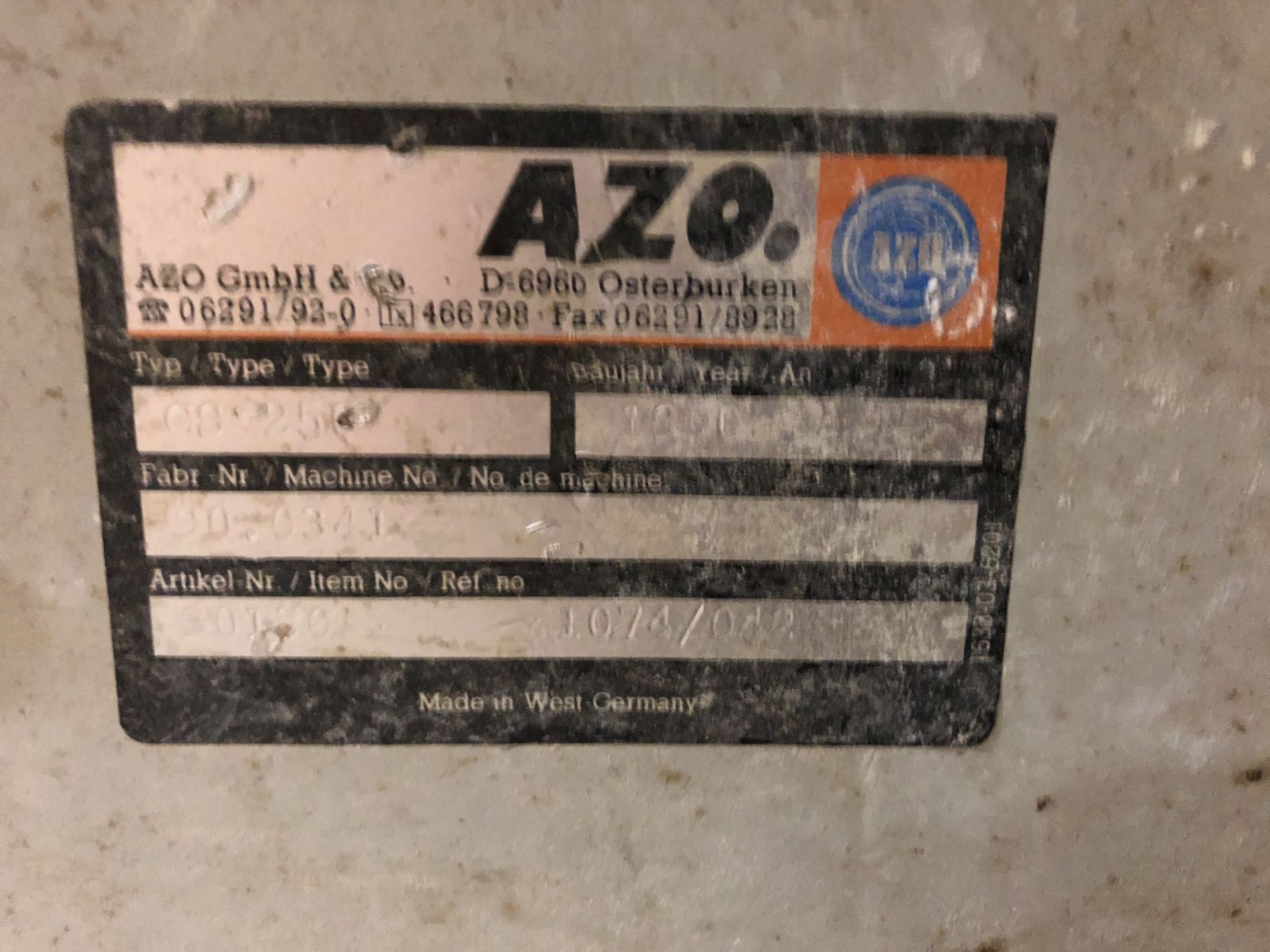 Azo Rotary Sifter, Rigging Price: $250 - Image 3 of 5