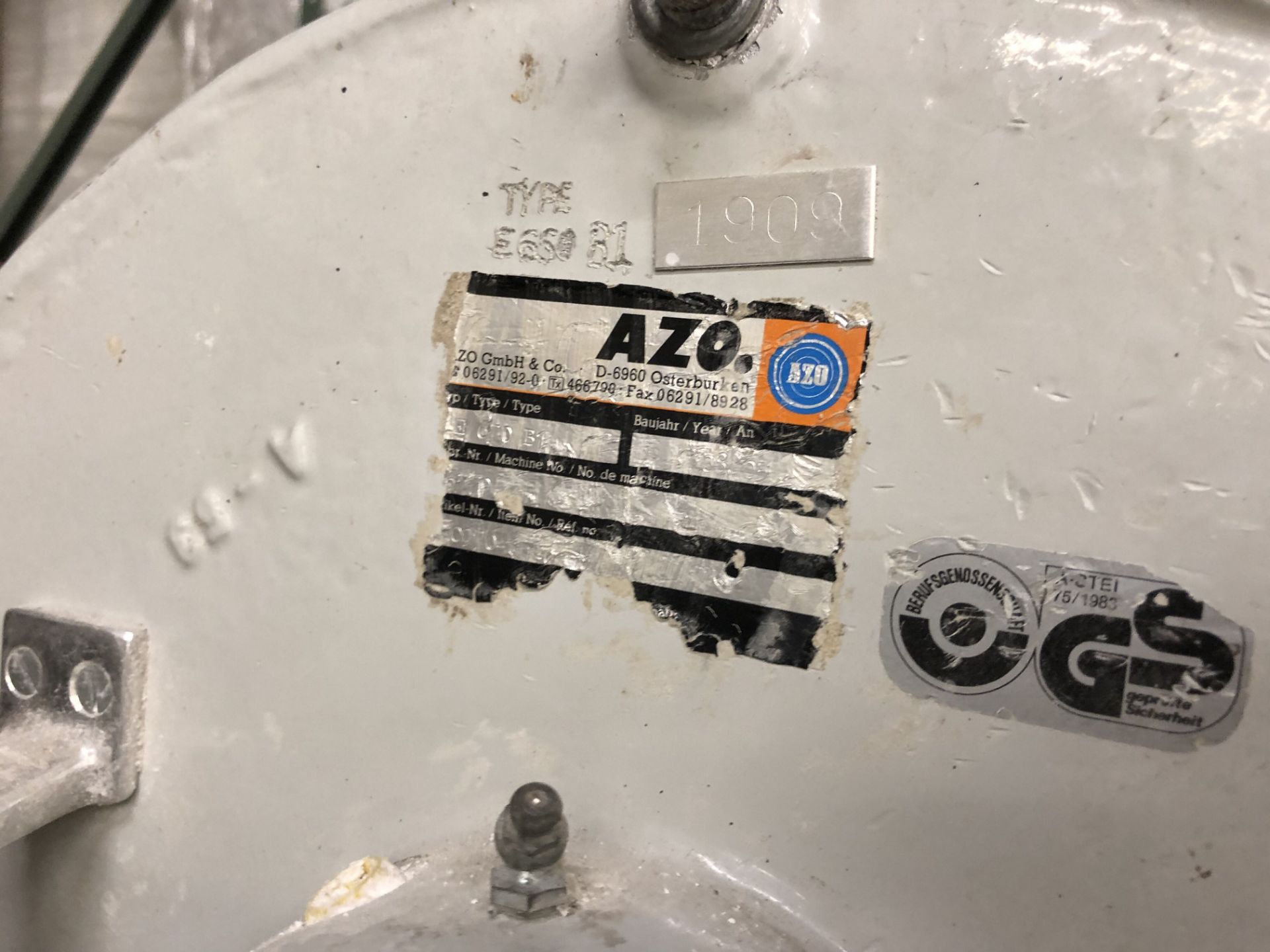 Azo Rotary Sifter, Rigging Price: $250 - Image 4 of 5