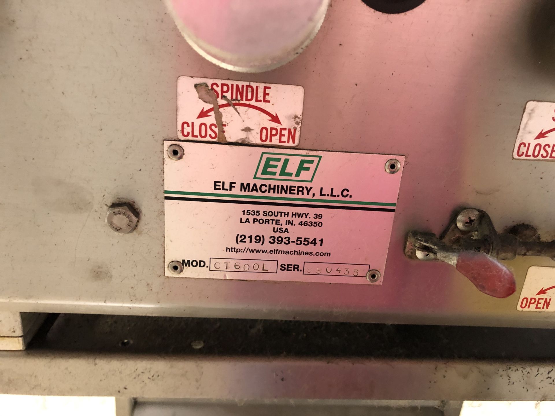 ELF Cap Sealing Machine, Model #CT600L, S/N #890433 - Image 6 of 8