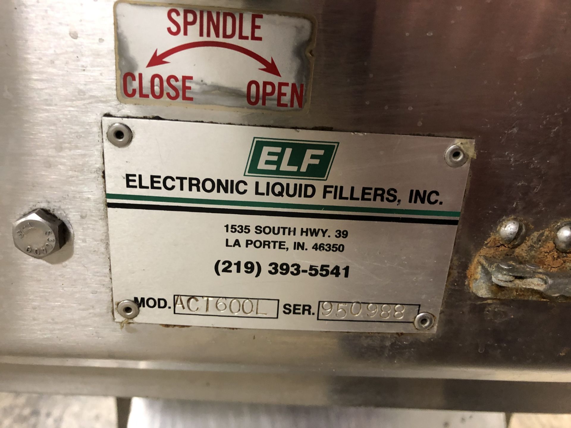 ELF Cap Sealing Machine, Model #ACT600L, S/N #950988 - Image 2 of 2