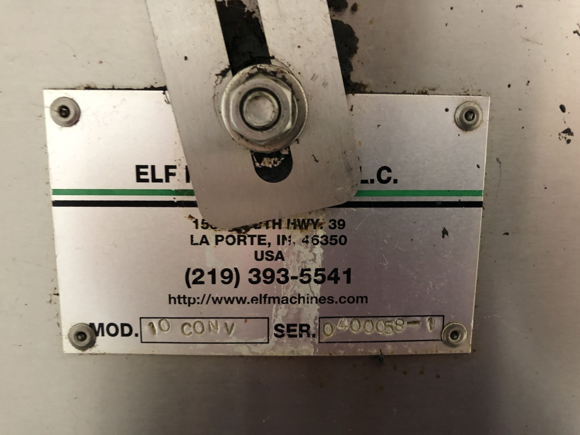 ELF Material Processing Conveyor, Model #10-Conv, S/N #0400058-1 - Image 3 of 4