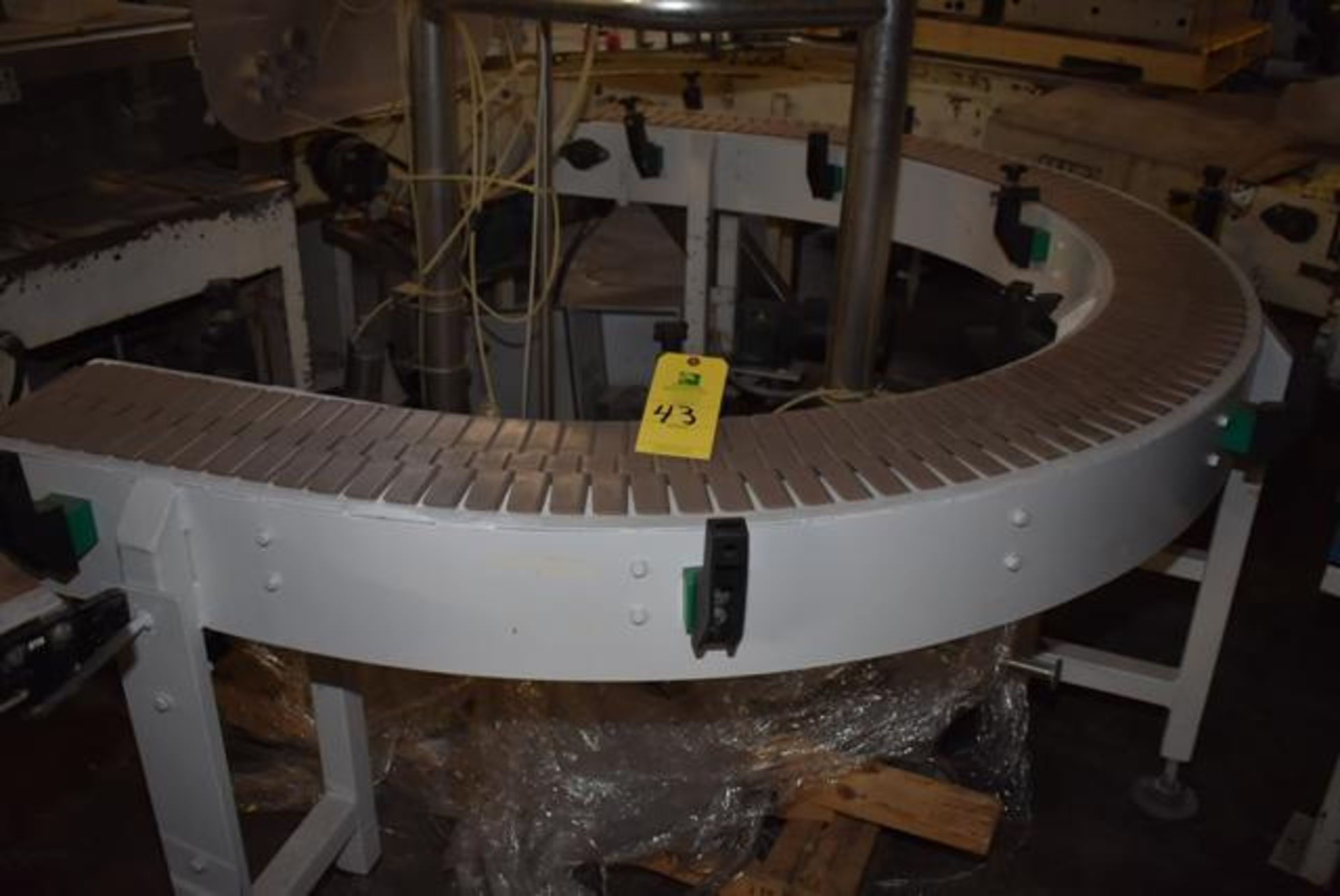 Motorized 180 degree Motorized Belt Conveyor, Approx. 12' Length x 8" Wide Belt | Required Rigging