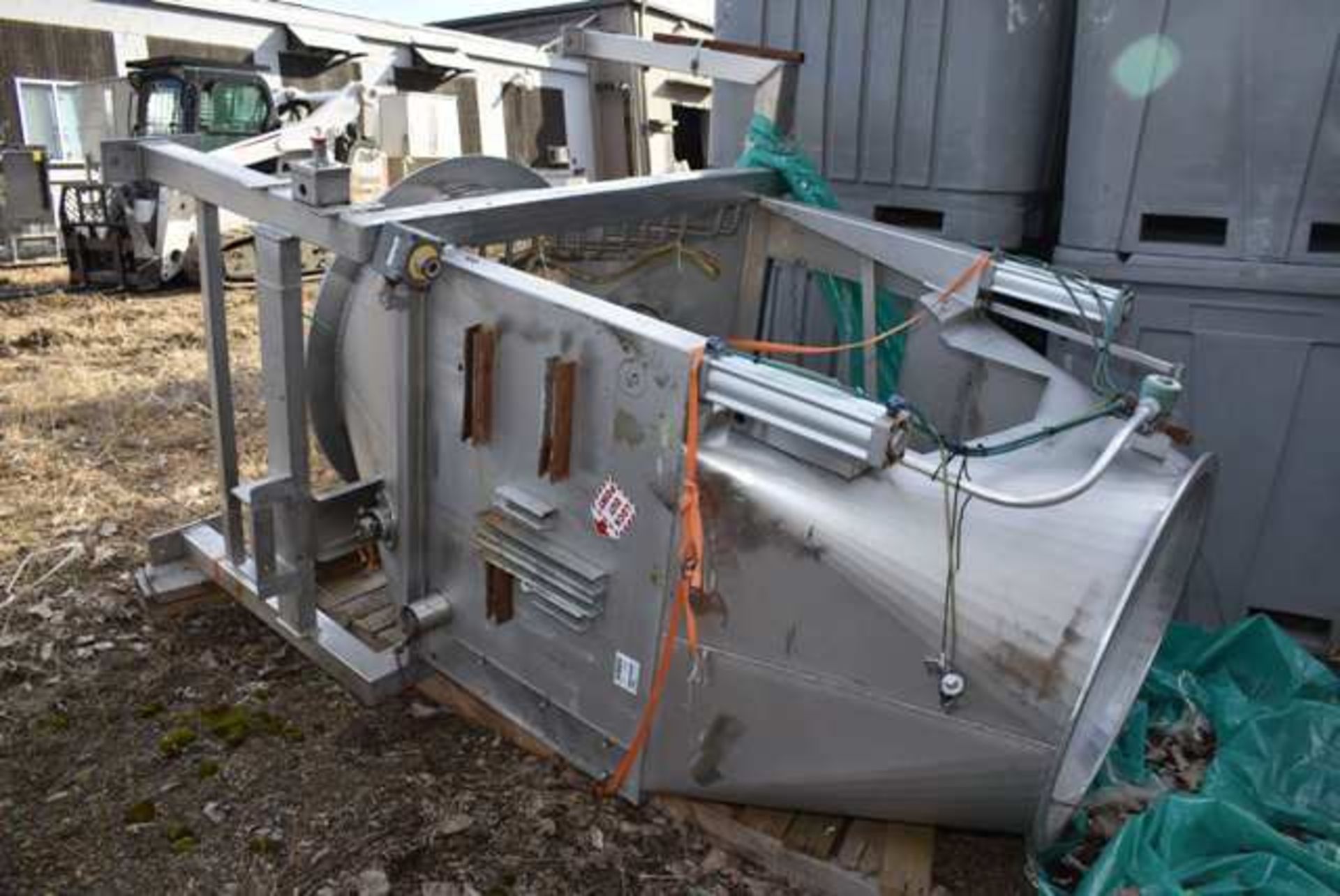 Stainless Steel Bag Dump Station with bag opener, Parts & Components | Required Rigging and