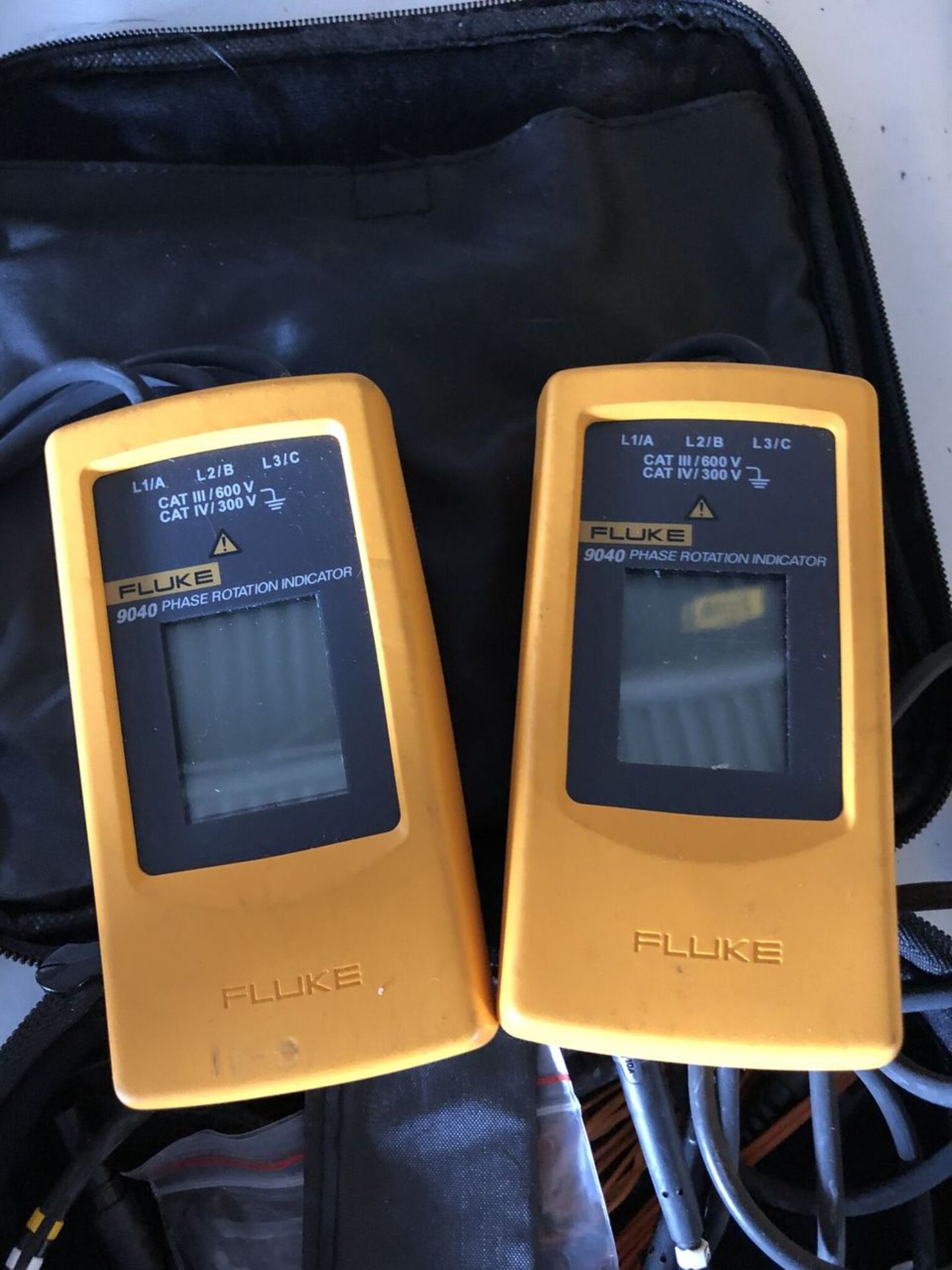 (2) Fluke 9040 Phase Rotation Indicator