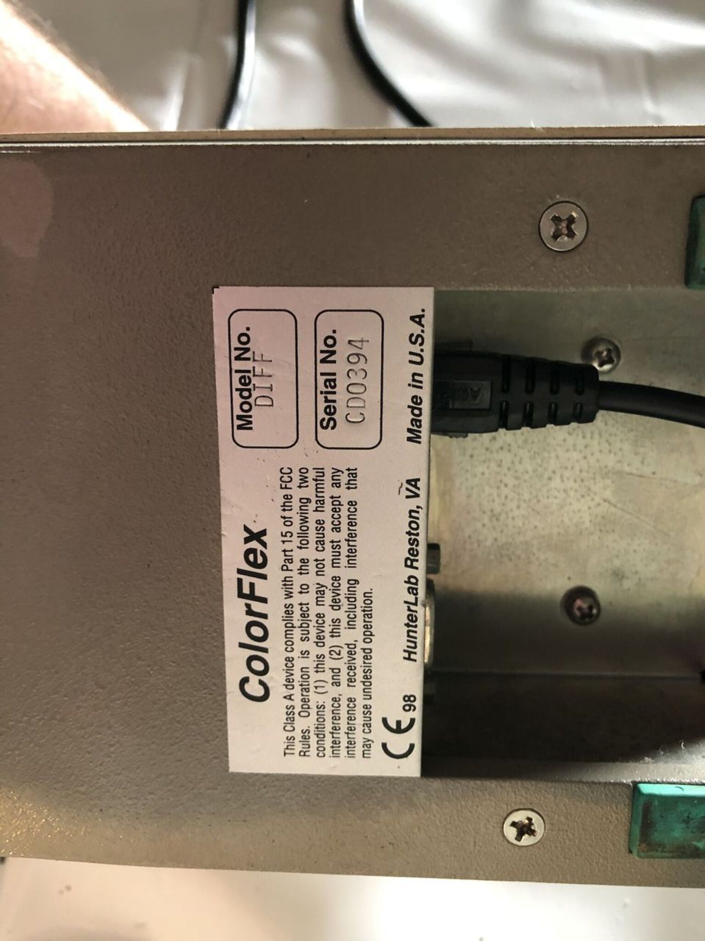 HunterLab Colorflex, Model #DIFF, S/N #CDO394 - Image 4 of 5