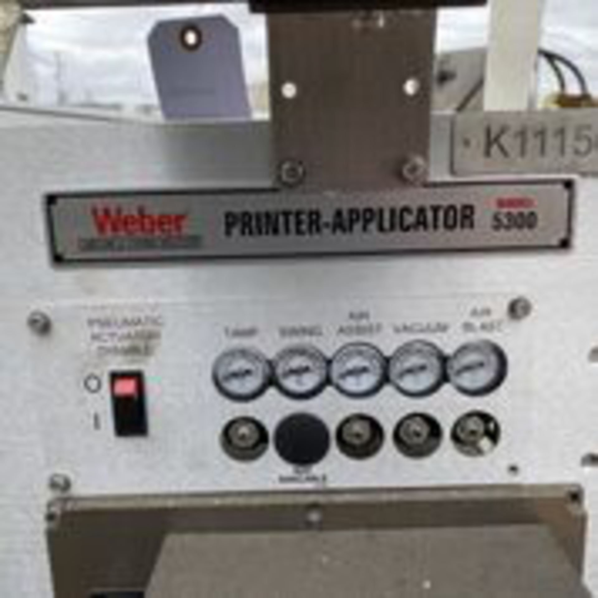 Weber Print Applicator Model 5300. LOADING FEE $50 - Image 7 of 7