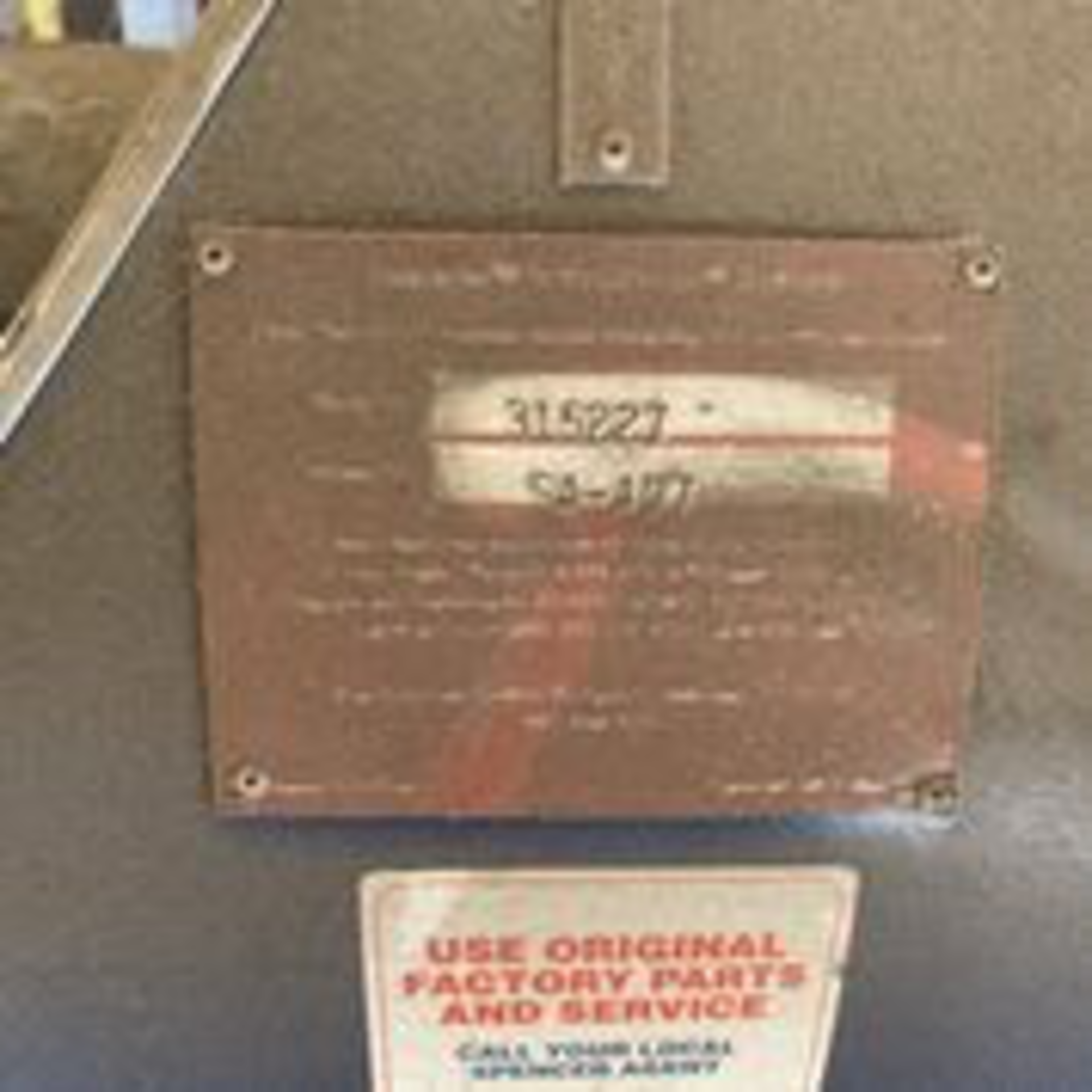 Spencer Industries Vacuum Model SA-407 S/N 315227. LOADING FEE $100 - Image 2 of 7