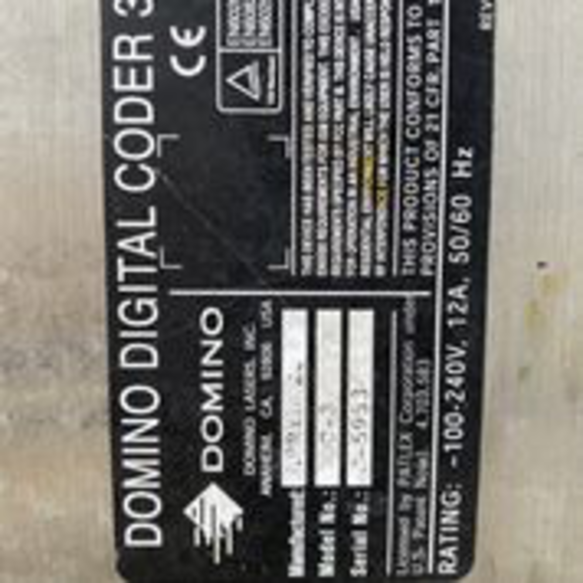 Domino DDC3 Coder. LOADING FEE $50 - Image 6 of 6