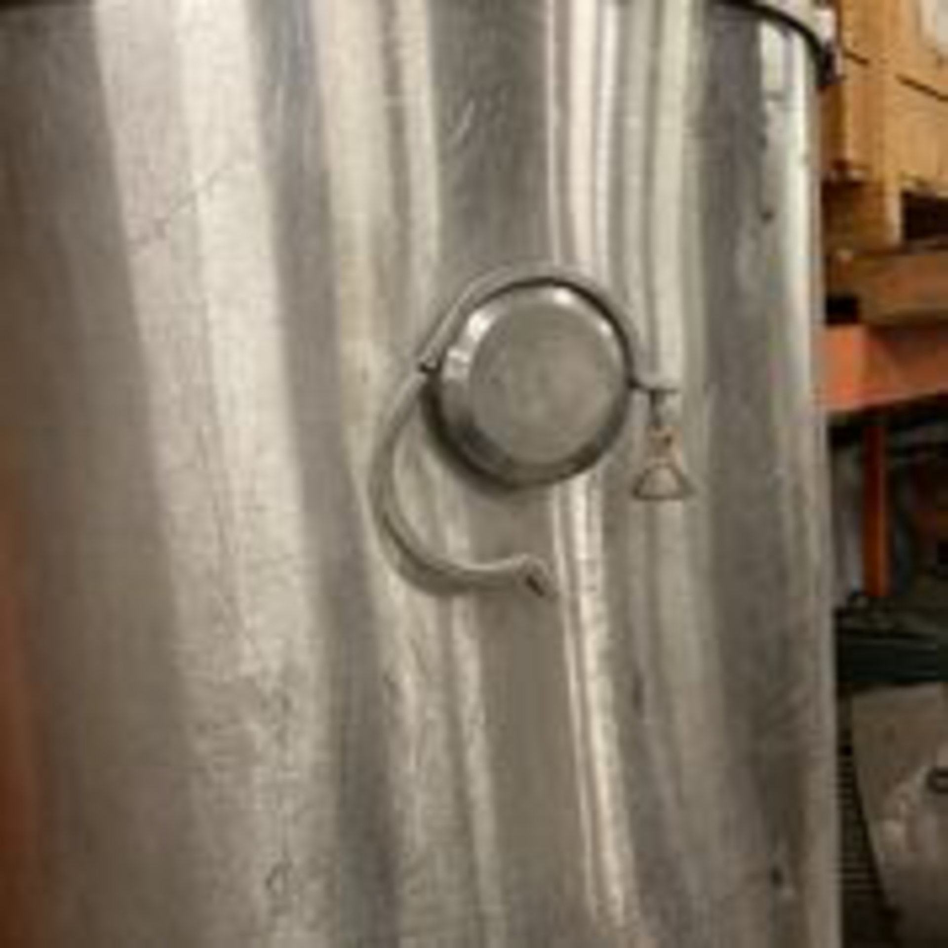 Stainless Single Wall Tank Center Cone Bottom Discharge Open Top. LOADING FEE $150 - Image 2 of 6