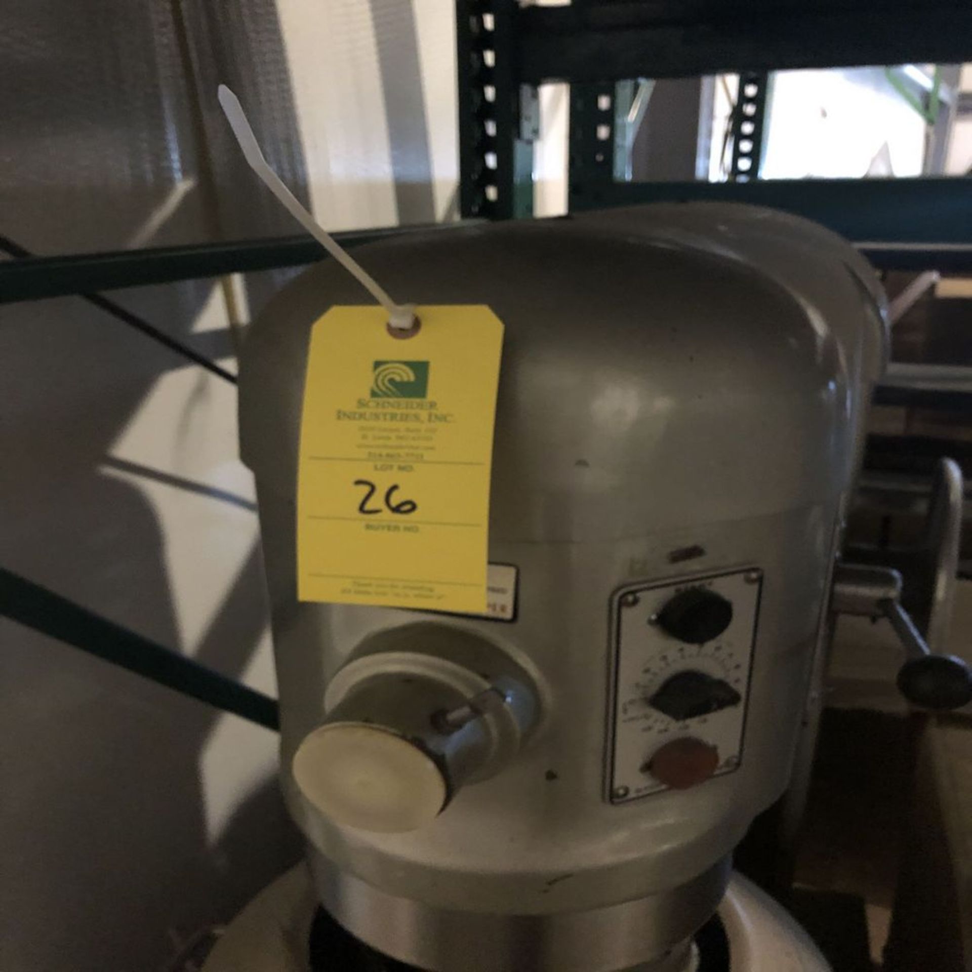 Hobart Mixer, W/ 1/2 HP Motor, Rigging Price: $100 - Image 3 of 3