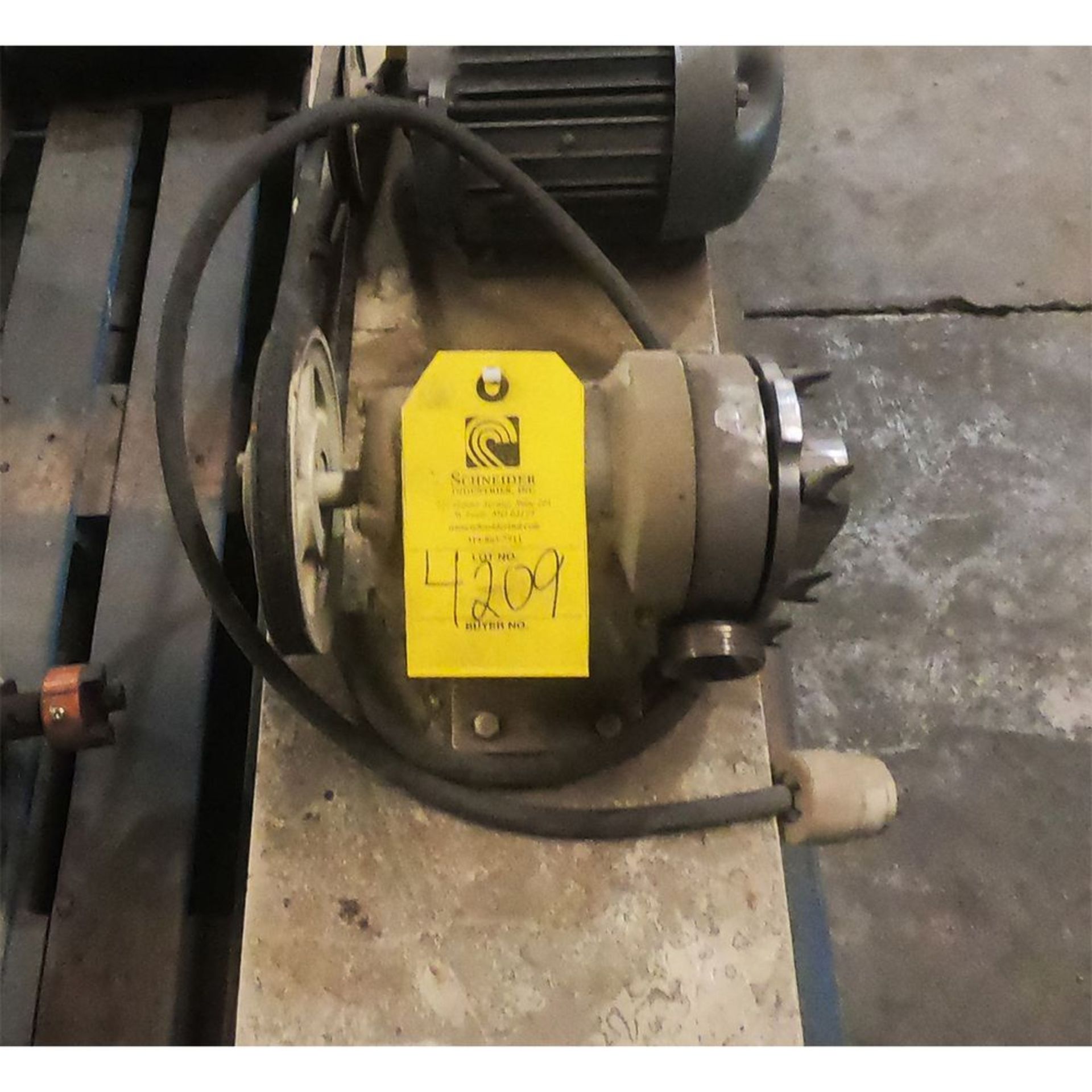 Located: Tyler, TX -- Waukesha sanitary pump assembly with motor, load out fee $10 ***Note from