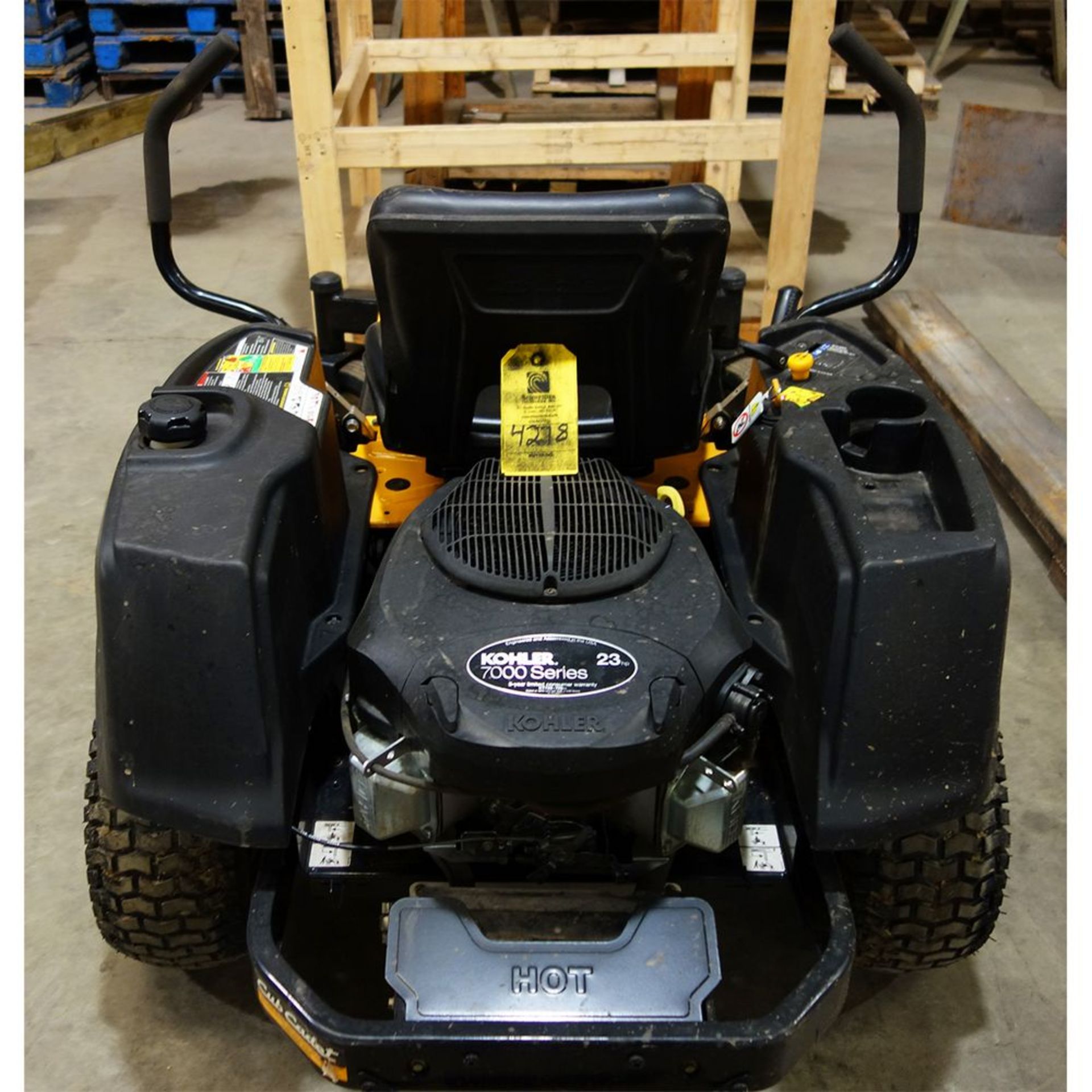 Located: Tyler, TX -- Cub Cadet zero turn mower, runs good, 1 year old load out fee $100 ***Note
