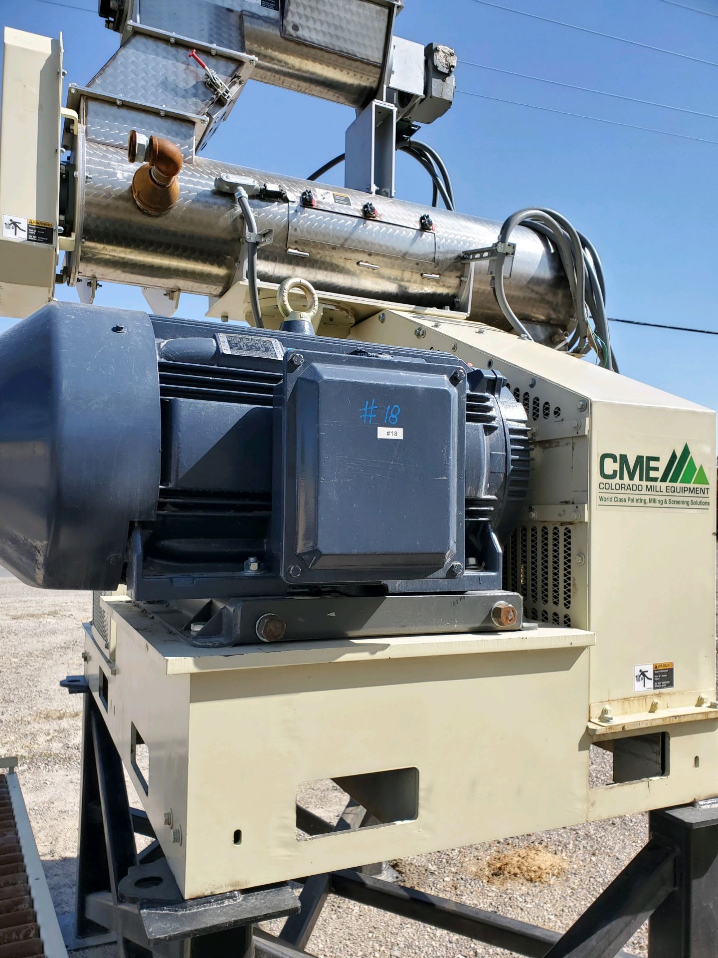 Located: Aberdeen, Idaho -- R150 pellet mill with 150hp motor, made by (CME), New in 2018 - Image 2 of 10